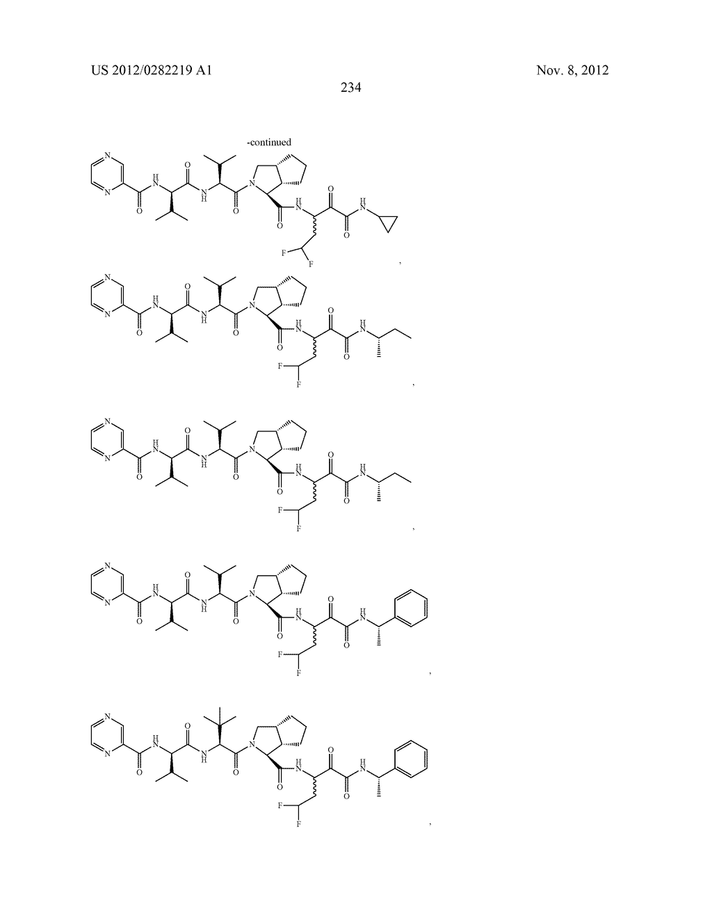 PEPTIDOMIMETIC PROTEASE INHIBITORS - diagram, schematic, and image 249