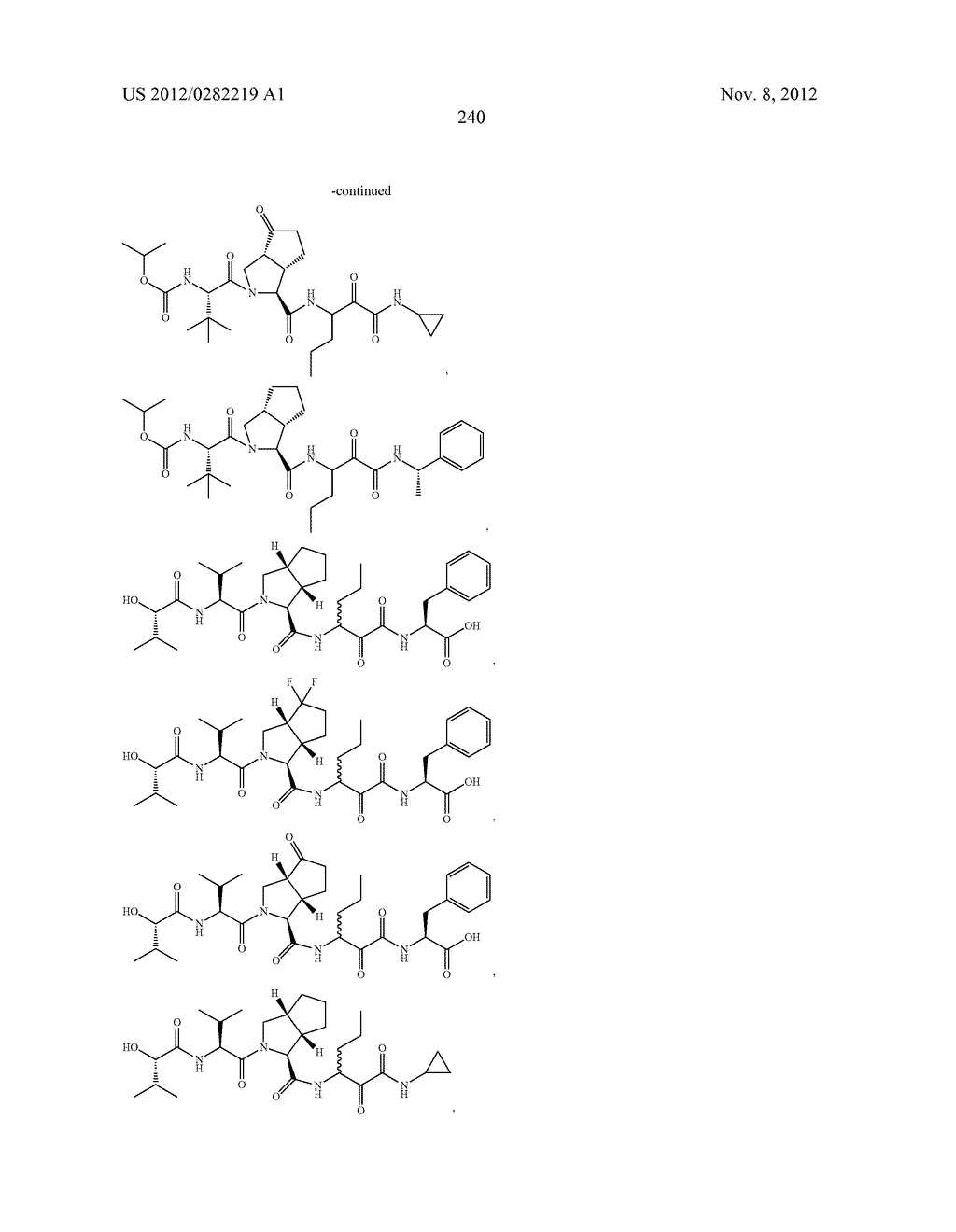 PEPTIDOMIMETIC PROTEASE INHIBITORS - diagram, schematic, and image 255