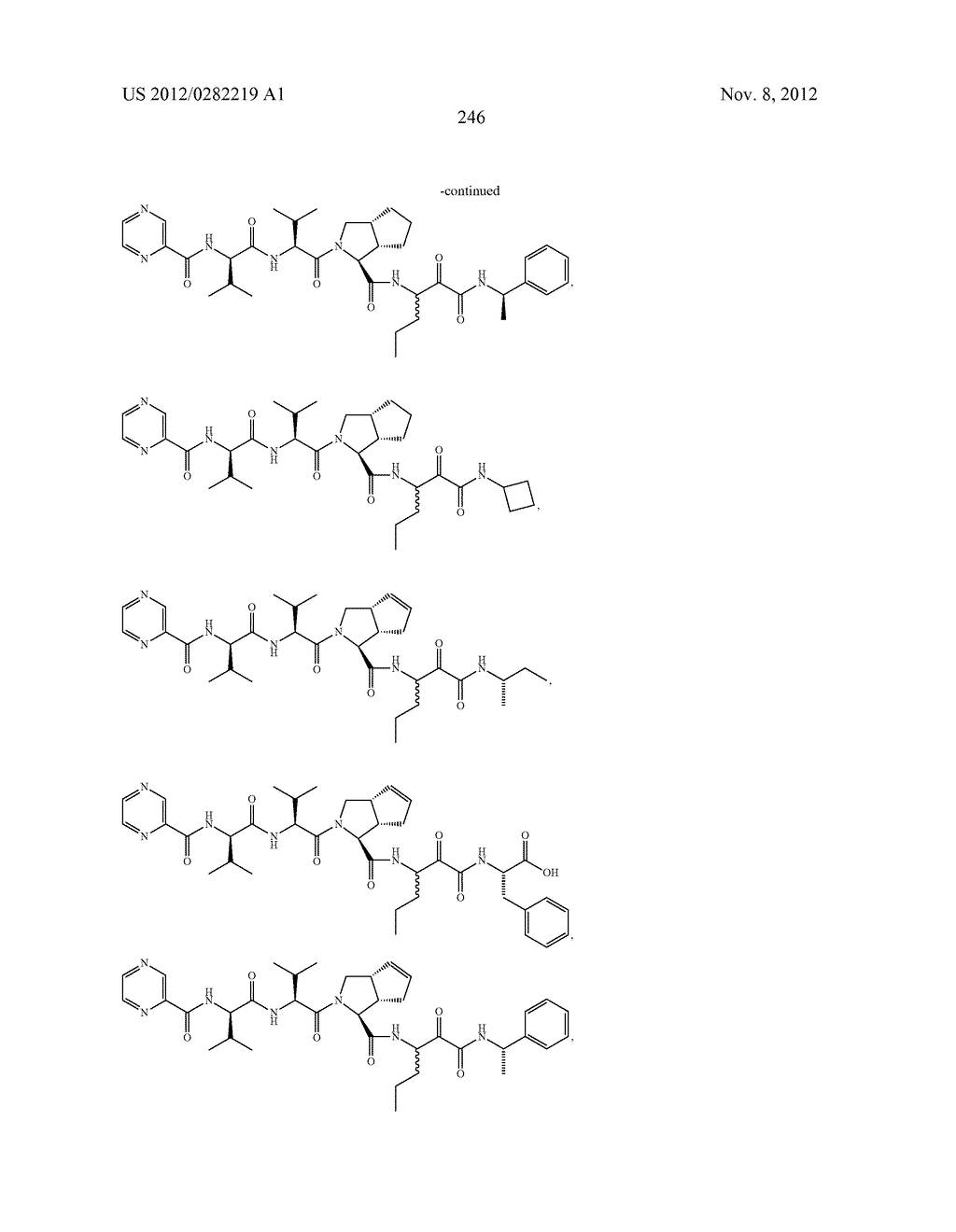 PEPTIDOMIMETIC PROTEASE INHIBITORS - diagram, schematic, and image 261