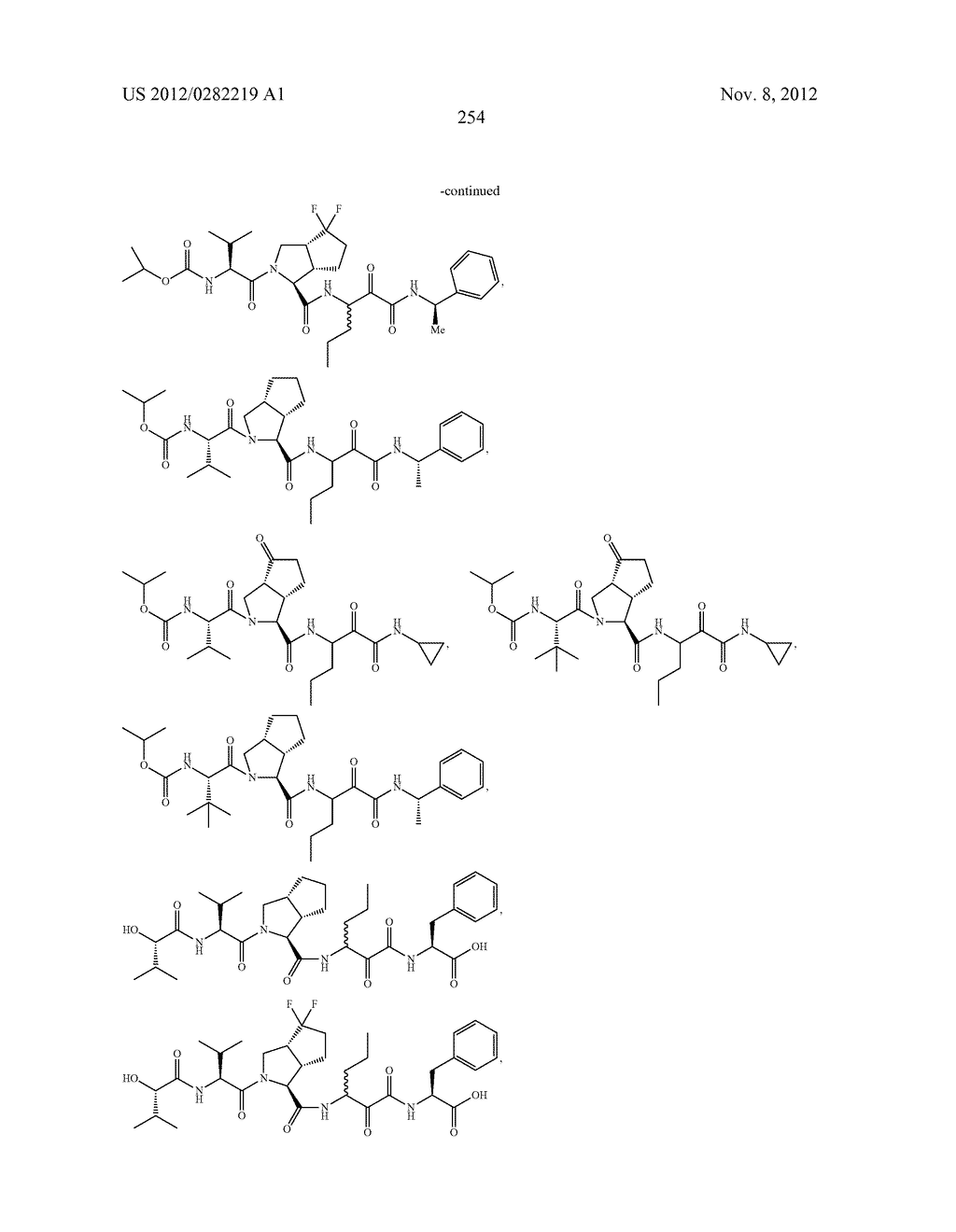 PEPTIDOMIMETIC PROTEASE INHIBITORS - diagram, schematic, and image 269