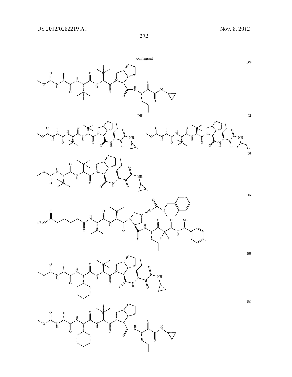 PEPTIDOMIMETIC PROTEASE INHIBITORS - diagram, schematic, and image 287