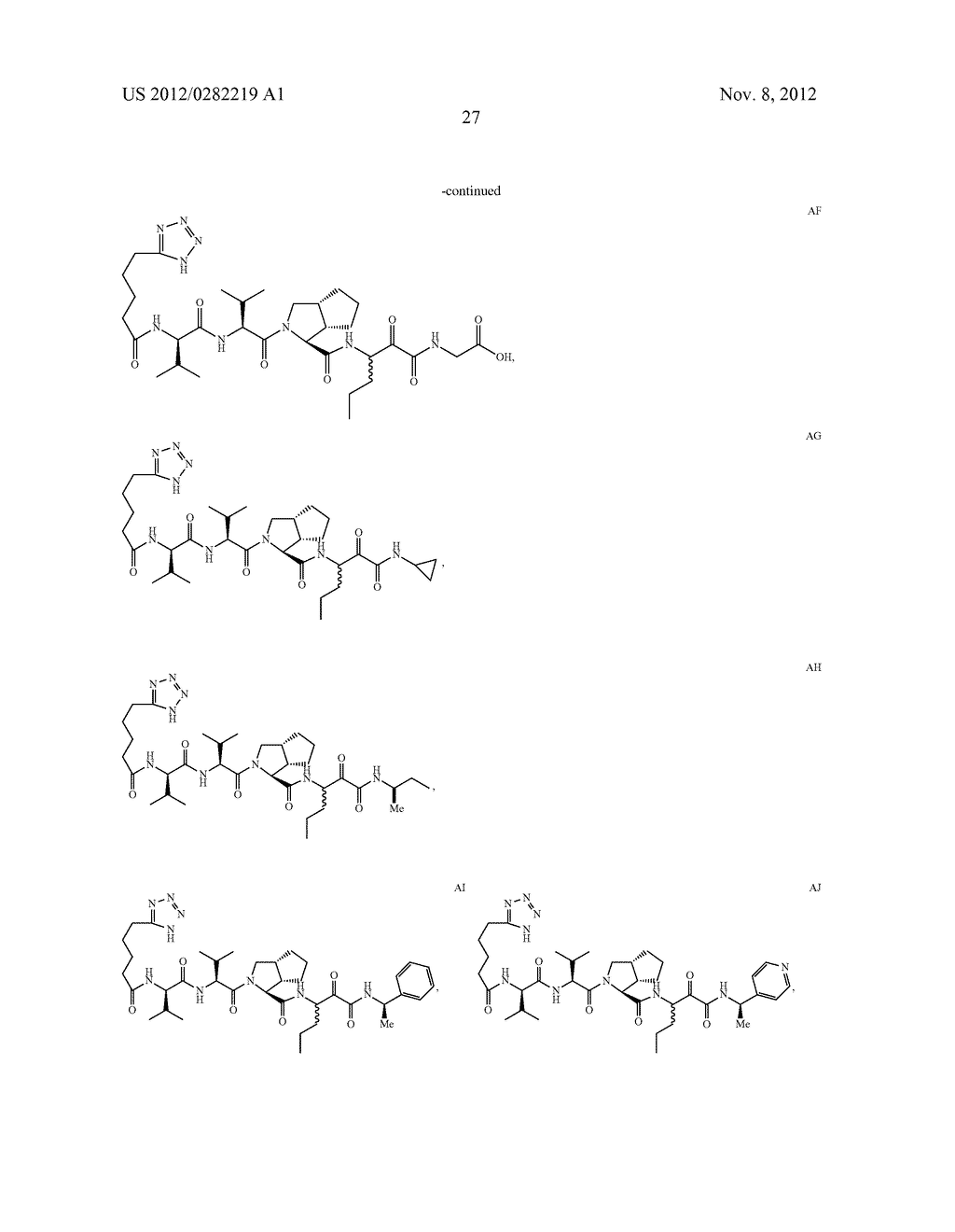 PEPTIDOMIMETIC PROTEASE INHIBITORS - diagram, schematic, and image 42