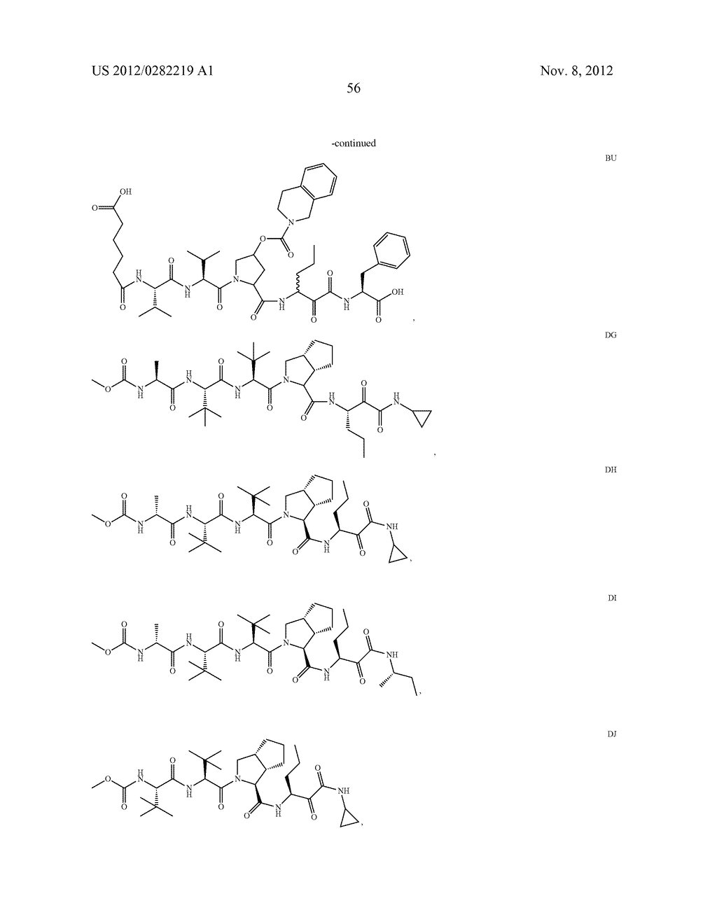 PEPTIDOMIMETIC PROTEASE INHIBITORS - diagram, schematic, and image 71