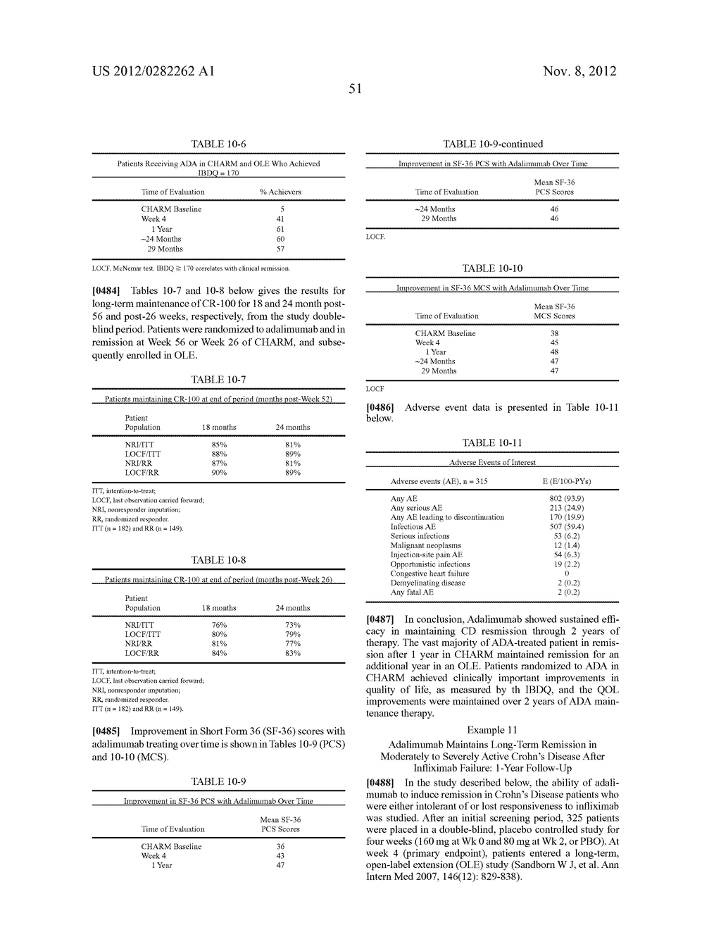 USES AND COMPOSITIONS FOR TREATMENT OF PSORIASIS AND CROHN'S DISEASE - diagram, schematic, and image 52