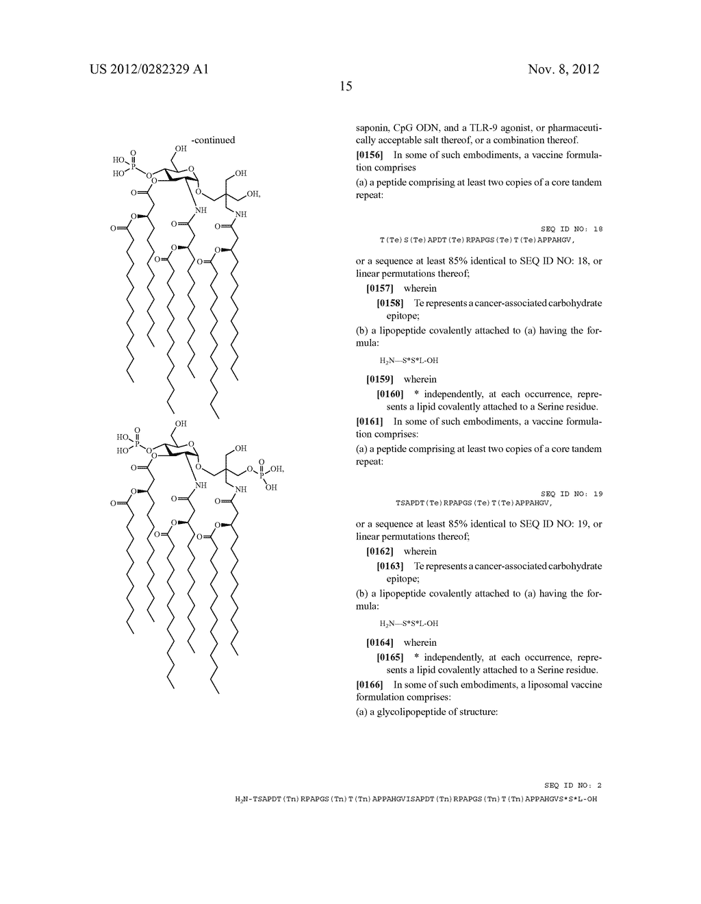 MUC1 Based Glycolipopeptide Vaccine with Adjuvant - diagram, schematic, and image 25