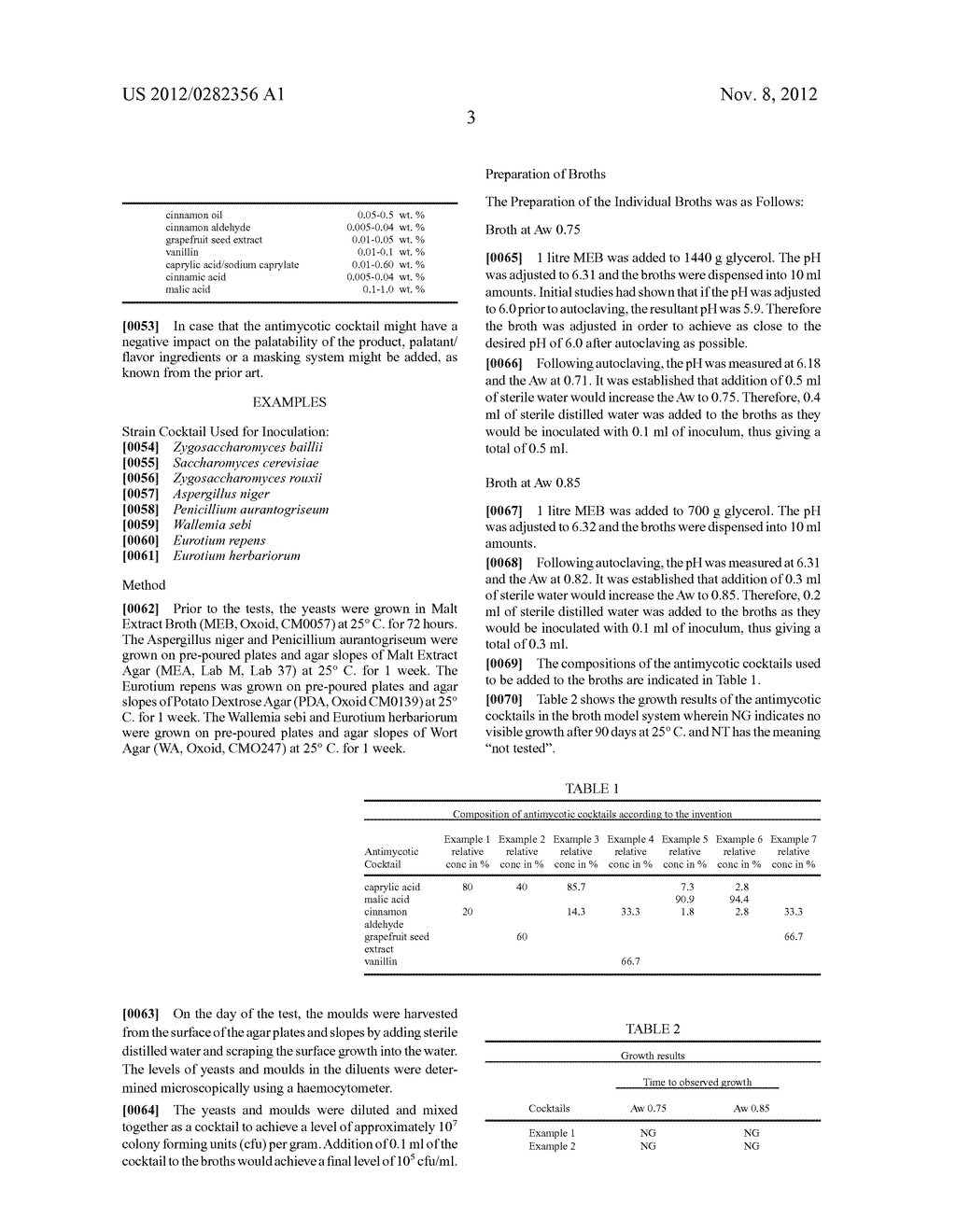 COMPOSITIONS FOR PREVENTION AGAINST SPOILAGE BY MOULDS AND  YEASTS AND     USES AND PRODUCTS RELATED THERETO - diagram, schematic, and image 04