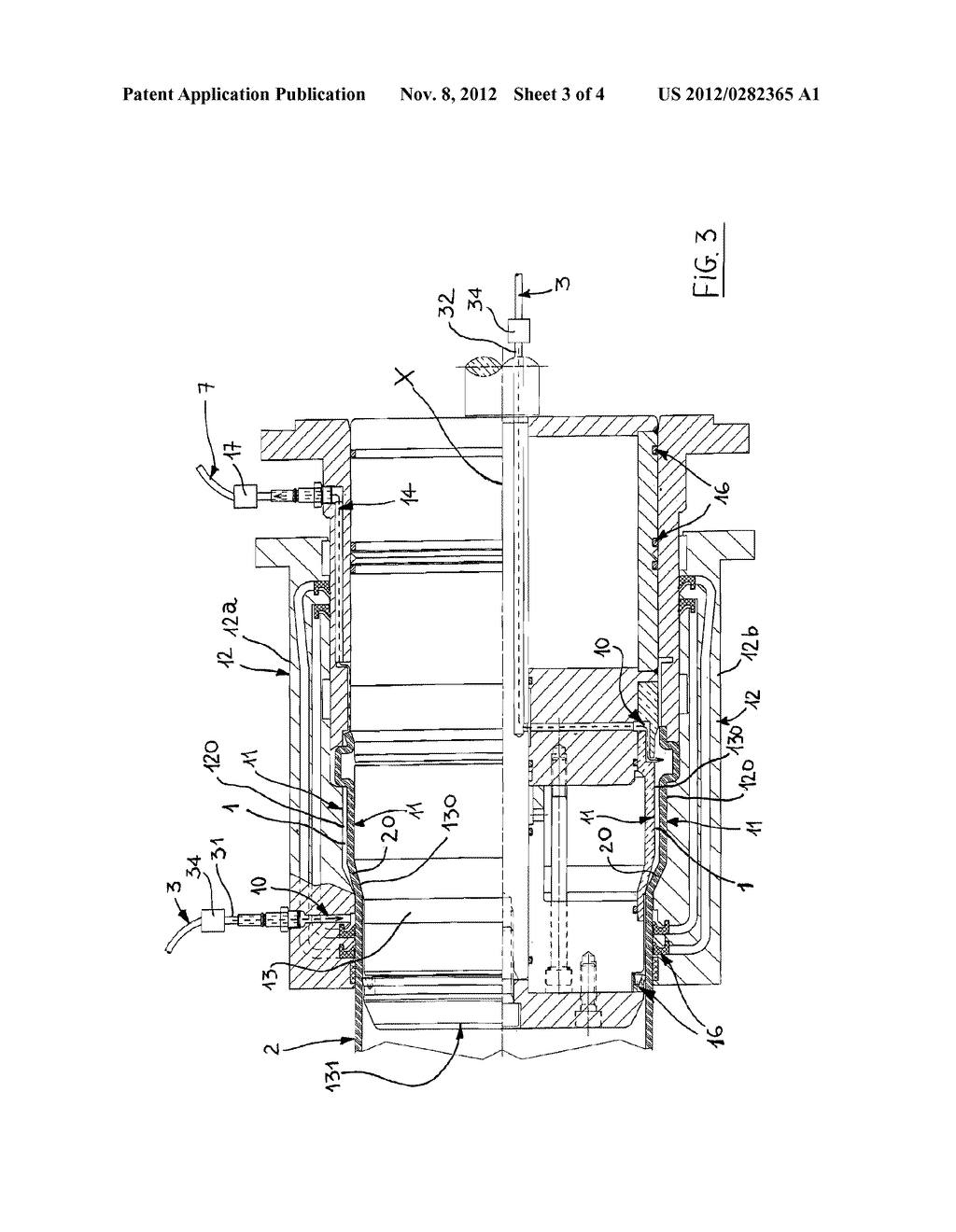 BELLING MACHINE FOR FORMING SOCKETS ON THE ENDS OF PIPES MADE OF     THERMOPLASTIC MATERIAL AND METHOD OF FORMING A SOCKET AT THE END OF A     PIPE MADE OF THERMOPLASTIC MATERIAL - diagram, schematic, and image 04