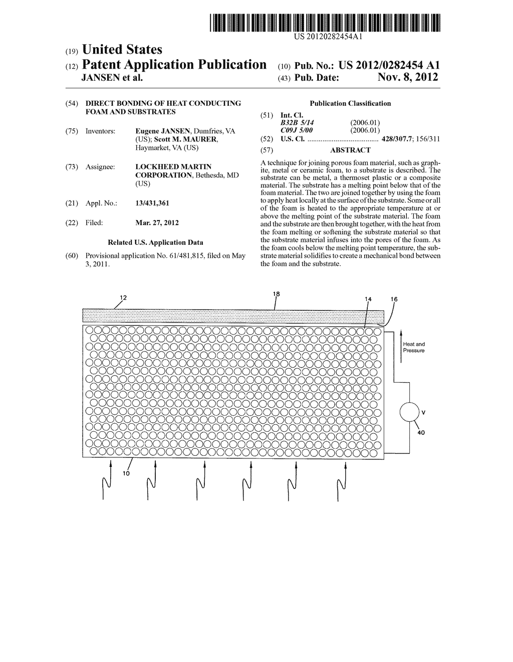 DIRECT BONDING OF HEAT CONDUCTING FOAM AND SUBSTRATES - diagram, schematic, and image 01