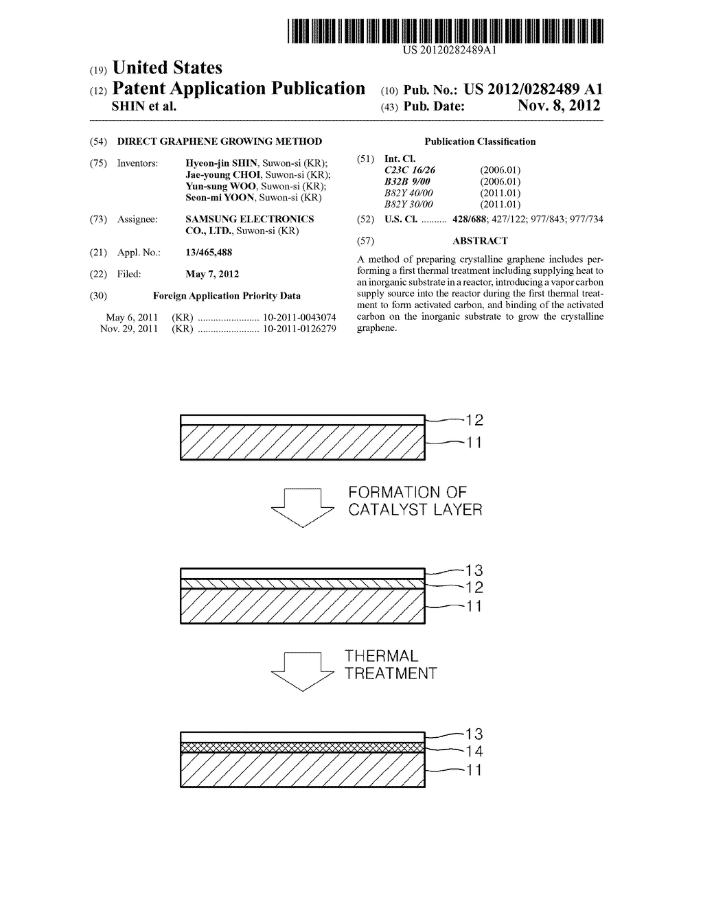 DIRECT GRAPHENE GROWING METHOD - diagram, schematic, and image 01