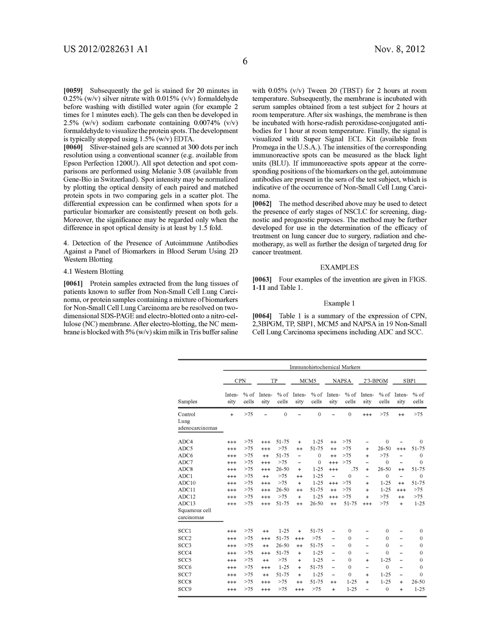 METHOD FOR DIAGNOSIS NON-SMALL-CELL-LUNG-CARCINOMA (NSCLC) AND     CLASSIFICATION OF ITS SUBTYPES WITH DIFFERENT COMBINATIONS OF 6 PROTEIN     BIOMARKERS - diagram, schematic, and image 15