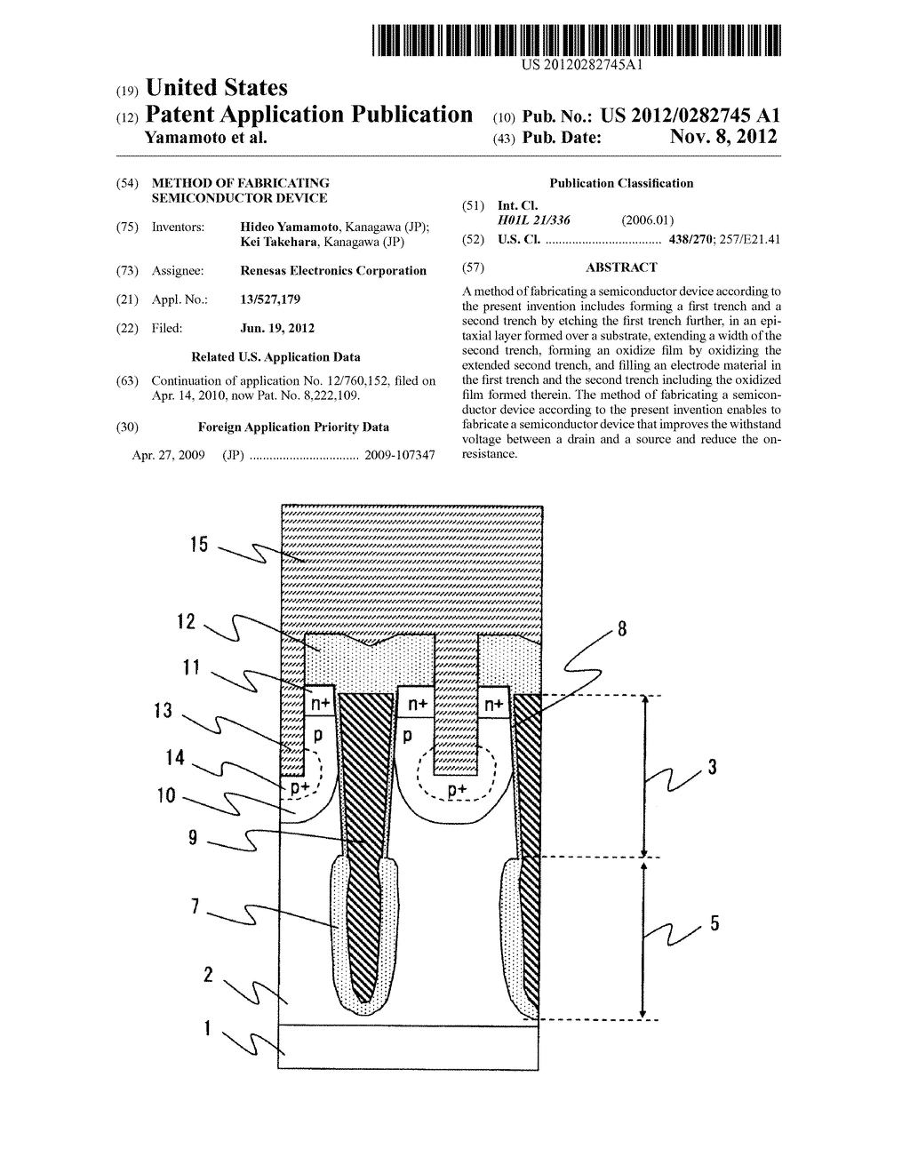 METHOD OF FABRICATING SEMICONDUCTOR DEVICE - diagram, schematic, and image 01