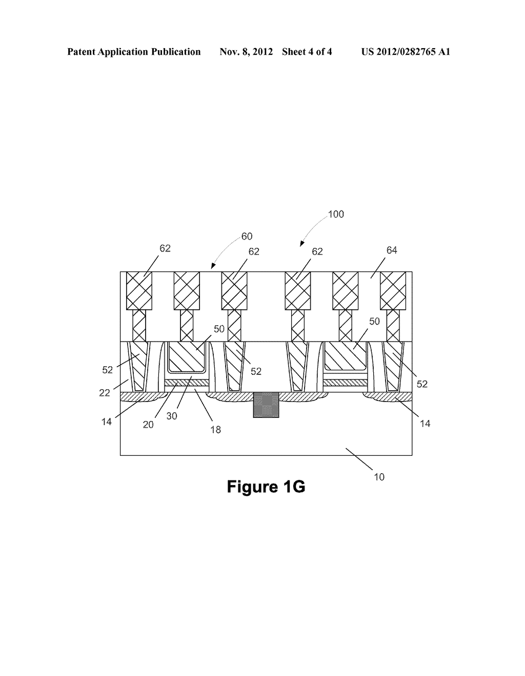 Method of Forming Metal Gates and Metal Contacts in a Common Fill Process - diagram, schematic, and image 05