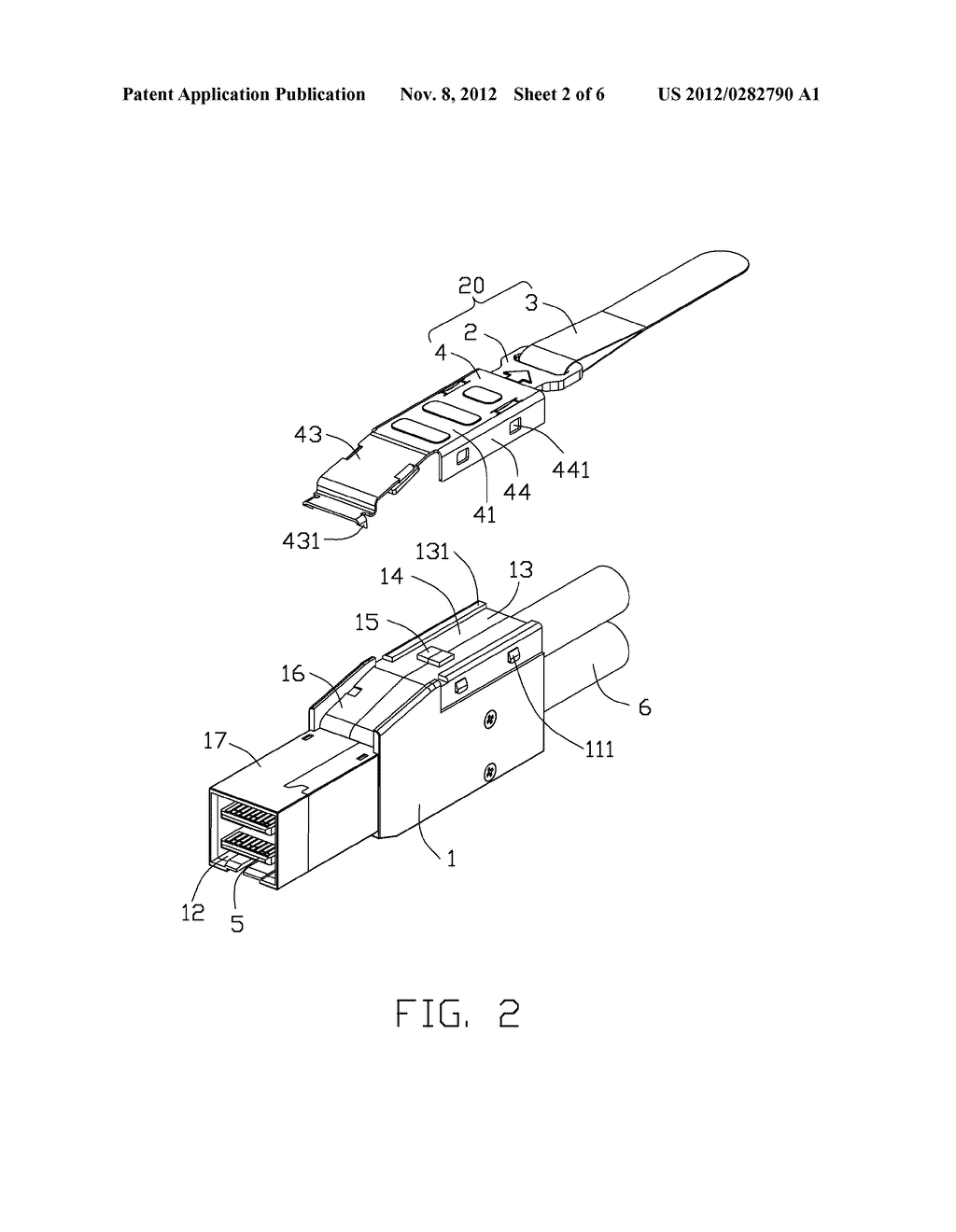 PLUG CONNECTOR HAVING A RELEASING MECHANISM WITH CONVENIENT AND STEADY     OPERATION - diagram, schematic, and image 03