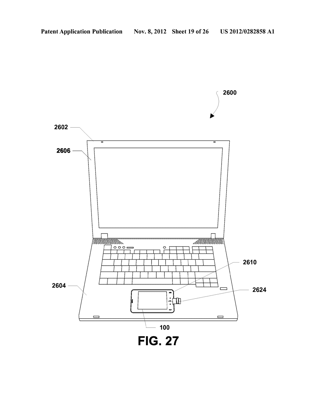 System and Method of Providing Wireless Connectivity Between a Portable     Computing Device and a Portable Computing Device Docking Station - diagram, schematic, and image 20