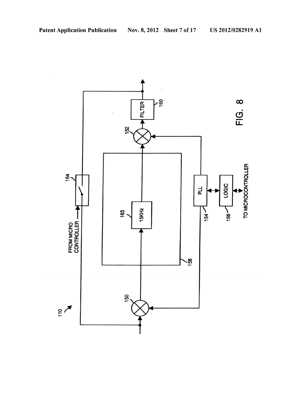 METHOD AND DEVICE FOR MAINTAINING THE PERFORMANCE QUALITY OF A     COMMUNICATION SYSTEM IN THE PRESENCE OF NARROW BAND INTERFERENCE - diagram, schematic, and image 08