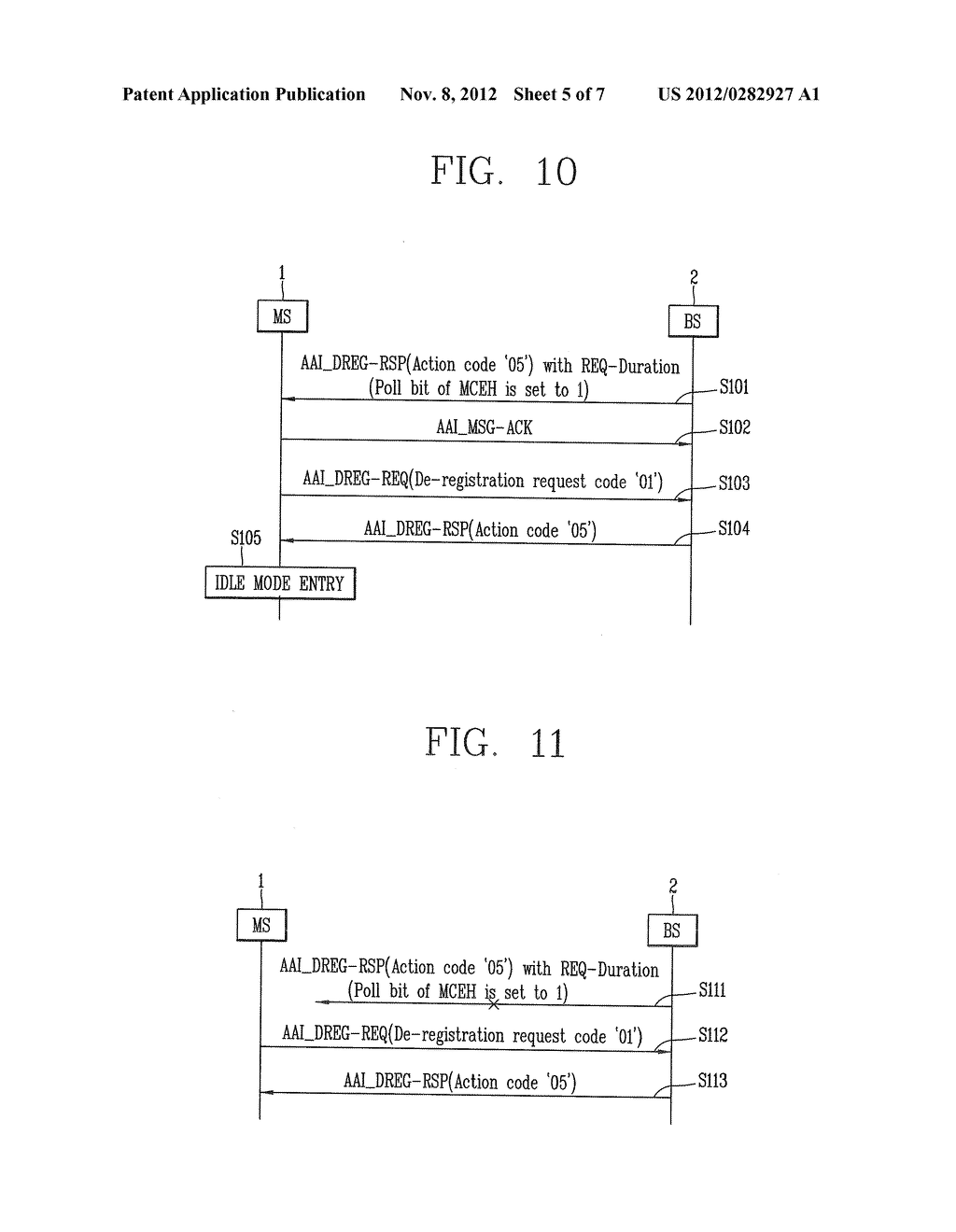 IDLE MODE TRANSITION CONTROL METHOD IN A WIREBAND WIRELESS COMMUNICATION     SYSTEM - diagram, schematic, and image 06