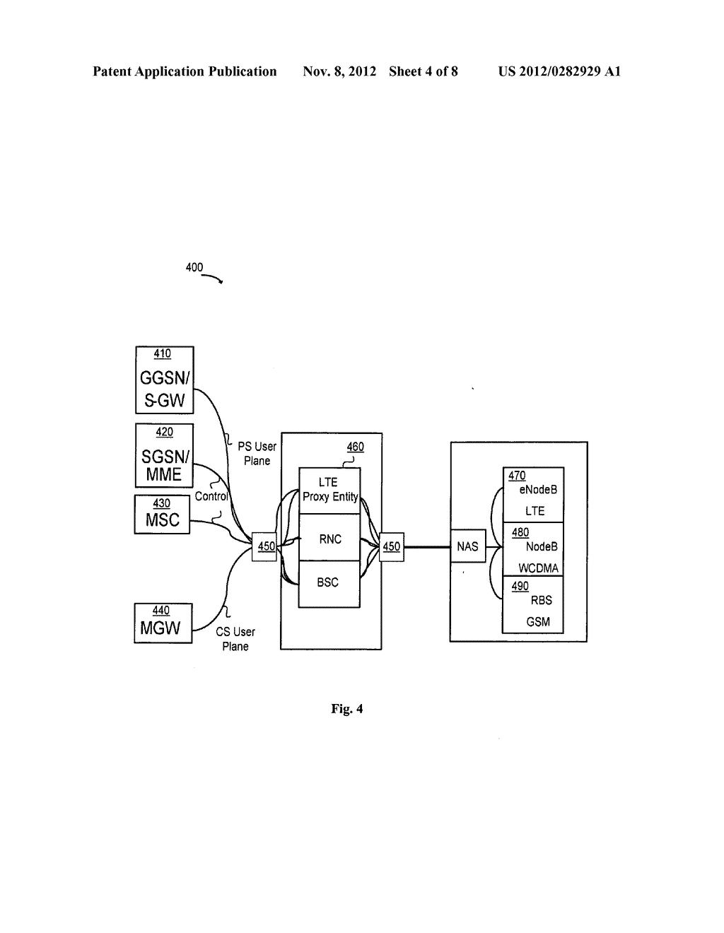 Apparatuses and Methods for Reducing a Load on a Serving Gateway in a     Communications Network Systems - diagram, schematic, and image 05