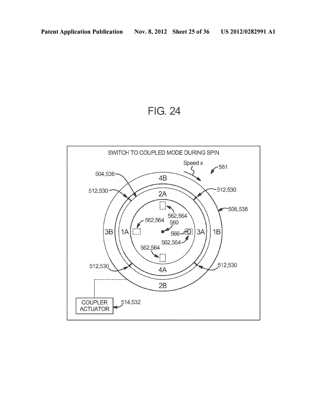 GAMING SYSTEM, DEVICE AND METHOD INVOLVING A PLURALITY OF ROTORS     INTERCHANGEABLY OPERABLE IN A DECOUPLED MODE AND A COUPLED MODE - diagram, schematic, and image 26