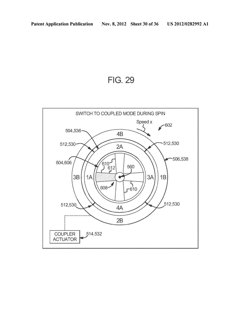 GAMING SYSTEM, DEVICE AND METHOD INVOLVING A PLURALITY OF ROTORS     INTERCHANGEABLY OPERABLE IN A DECOUPLED MODE AND A COUPLED MODE - diagram, schematic, and image 31