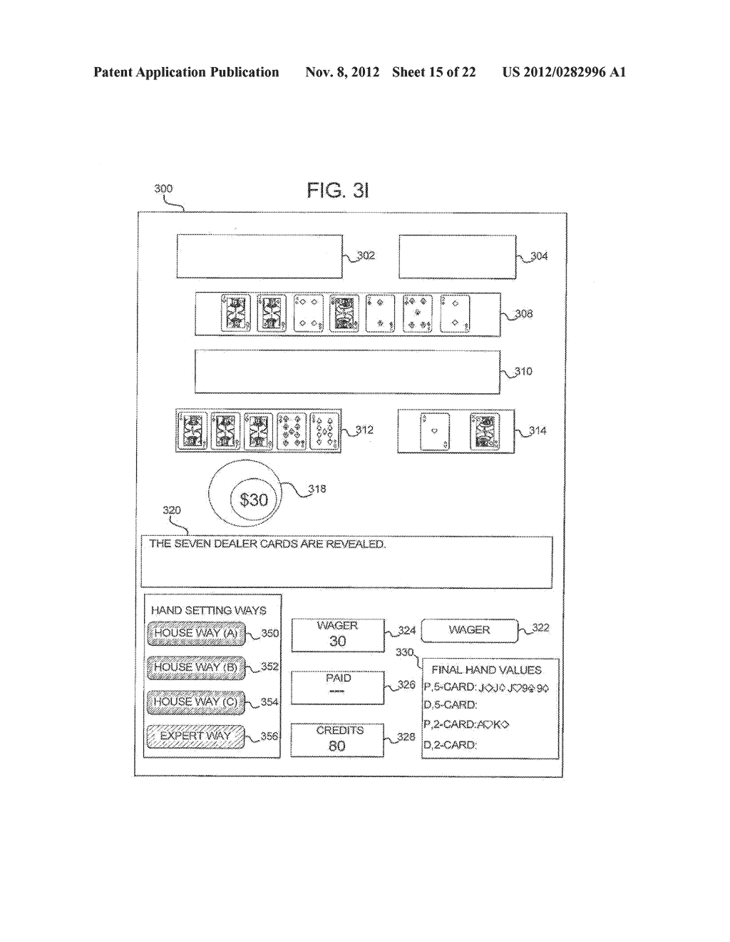 GAMING SYSTEM AND METHOD FOR PROVIDING IMPROVED ELEMENT SETTING OPTIONS - diagram, schematic, and image 16