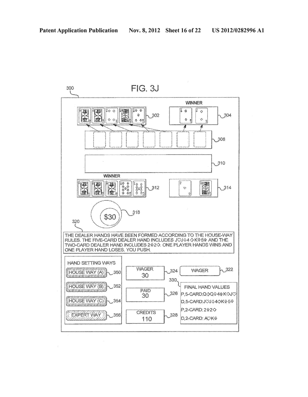 GAMING SYSTEM AND METHOD FOR PROVIDING IMPROVED ELEMENT SETTING OPTIONS - diagram, schematic, and image 17