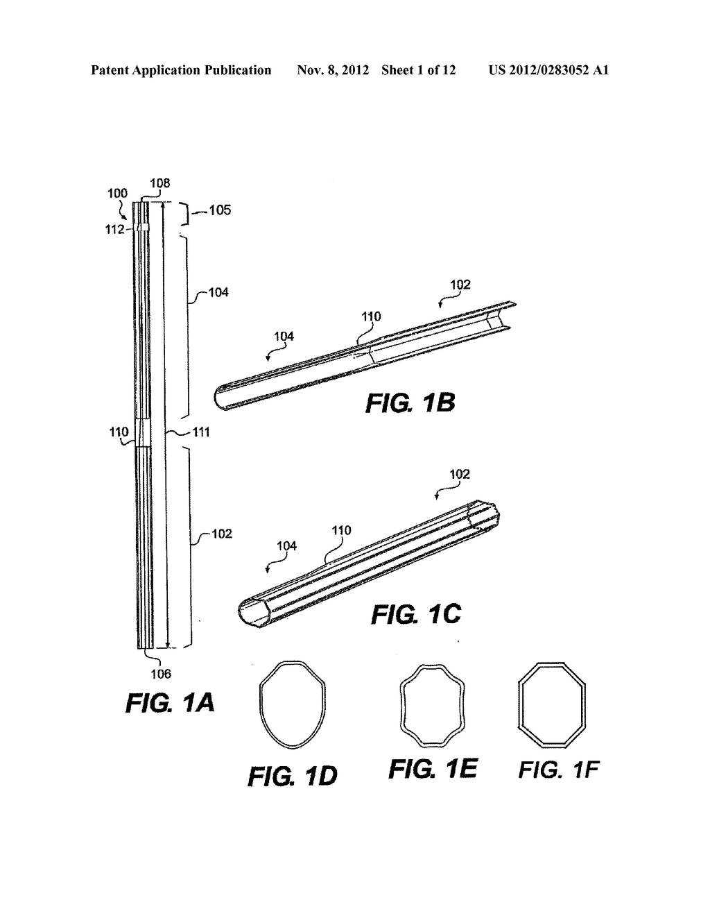 TRANSITIONING AND NONLINEAR LACROSSE STICK HANDLES - diagram, schematic, and image 02