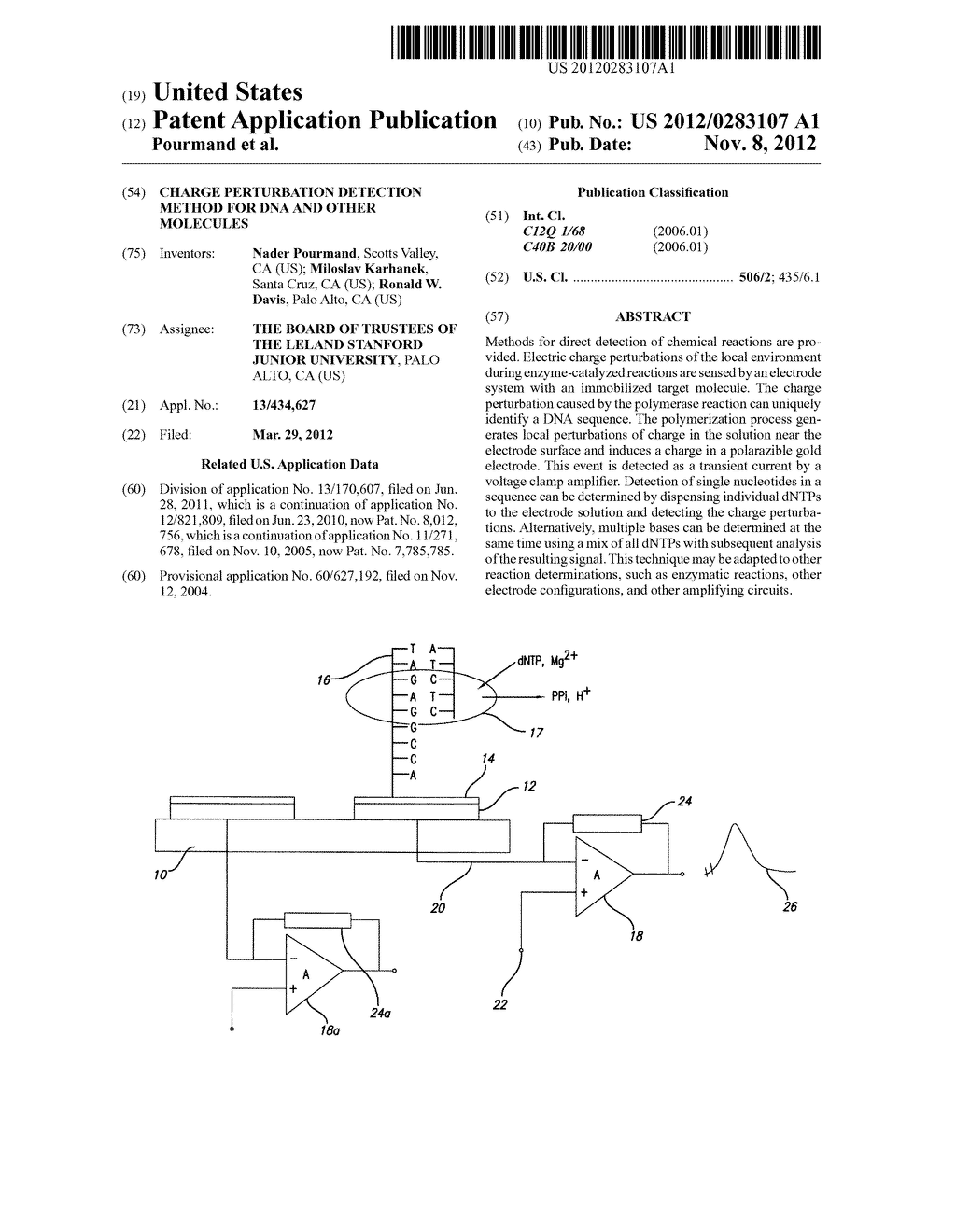 Charge Perturbation Detection Method for DNA and Other Molecules - diagram, schematic, and image 01