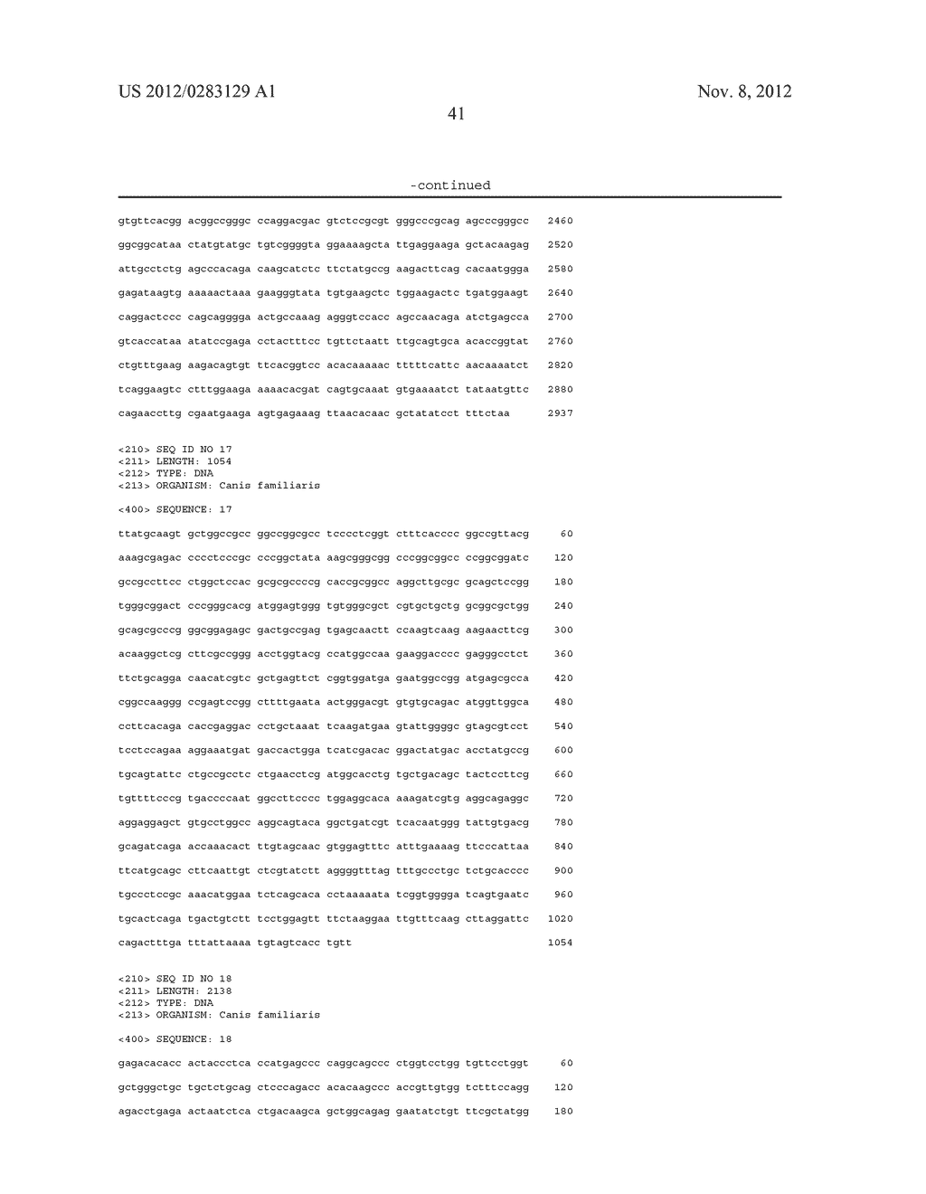 COMPOSITIONS AND METHODS FOR DIAGNOSING AND TREATING KIDNEY DISORDERS IN A     CANINE - diagram, schematic, and image 42