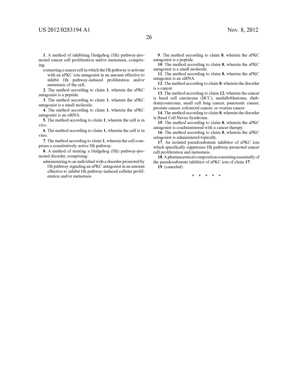 Inhibitors of Atypical Protein Kinase C and Their Use in Treating Hedgehog     Pathway-Dependent Cancers - diagram, schematic, and image 46