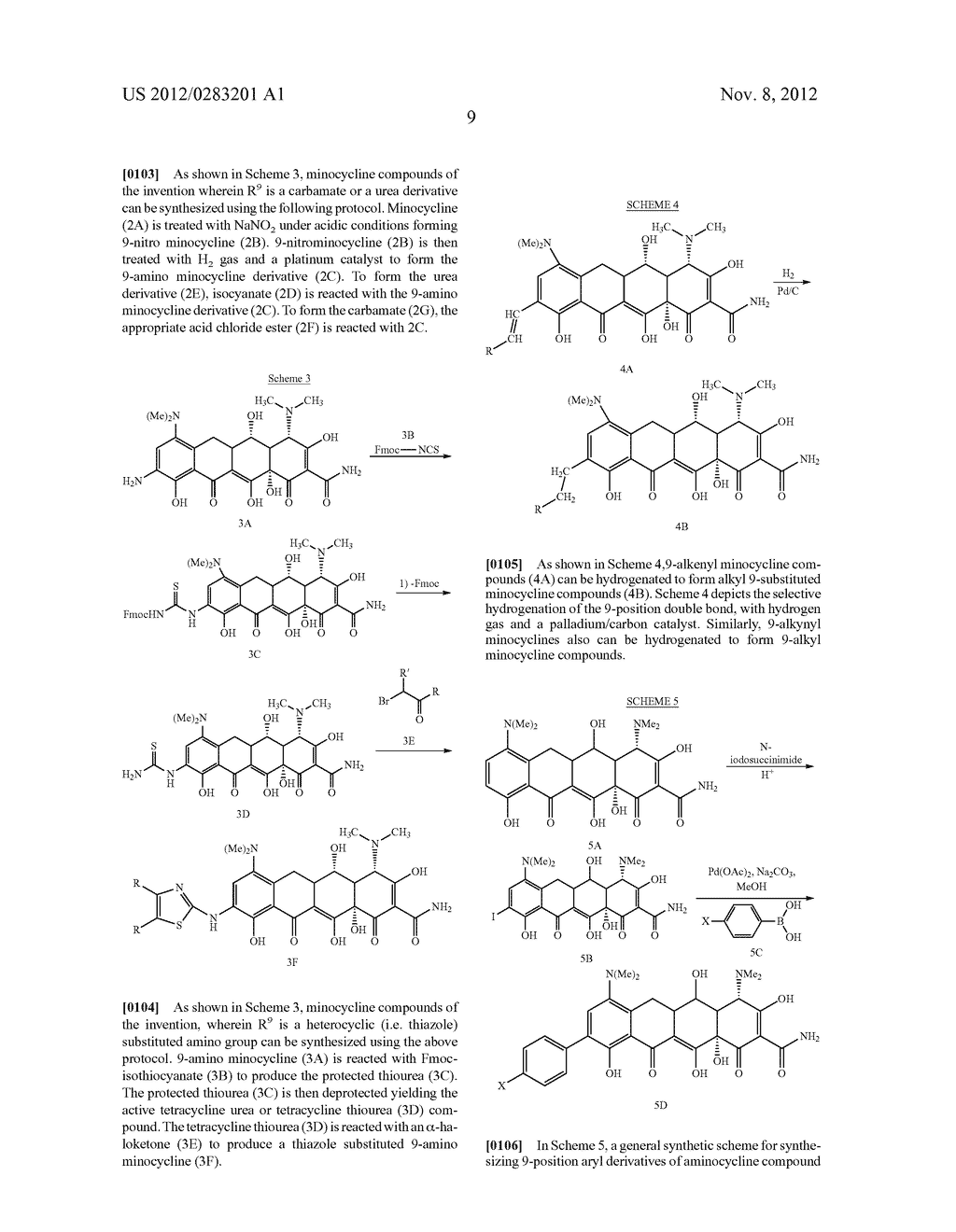 9-SUBSTITUTED MINOCYCLINE COMPOUNDS - diagram, schematic, and image 10