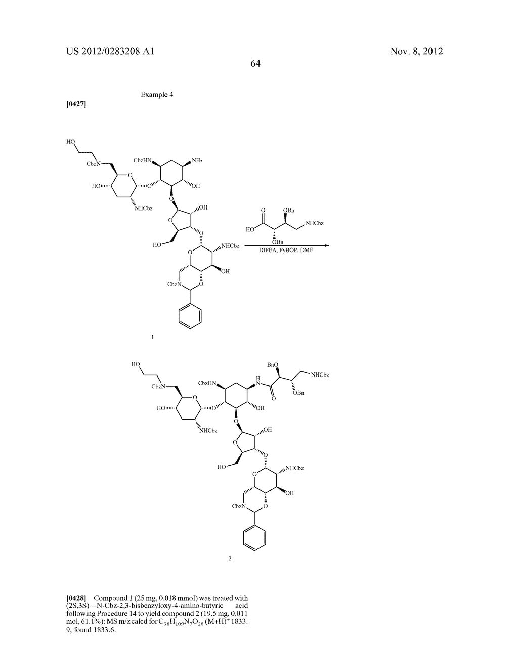 ANTIBACTERIAL AMINOGLYCOSIDE ANALOGS - diagram, schematic, and image 65