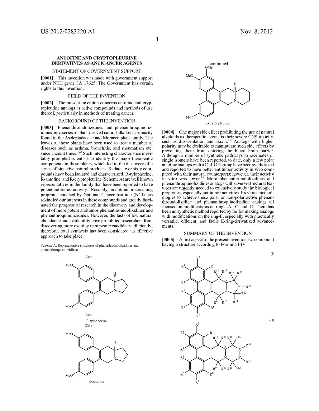 ANTOFINE AND CRYPTOPLEURINE DERIVATIVES AS ANTICANCER AGENTS - diagram, schematic, and image 02