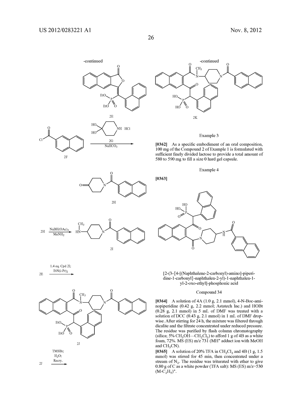 NOVEL PHOSPHONIC ACID COMPOUNDS AS INHIBITORS OF SERINE PROTEASES - diagram, schematic, and image 29