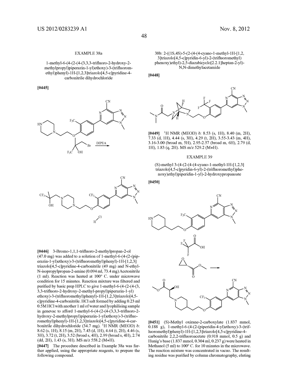 1H-[1,2,3]TRIAZOLO[4,5-c]PYRIDINE-4-CARBONITRILE DERIVATIVES - diagram, schematic, and image 49