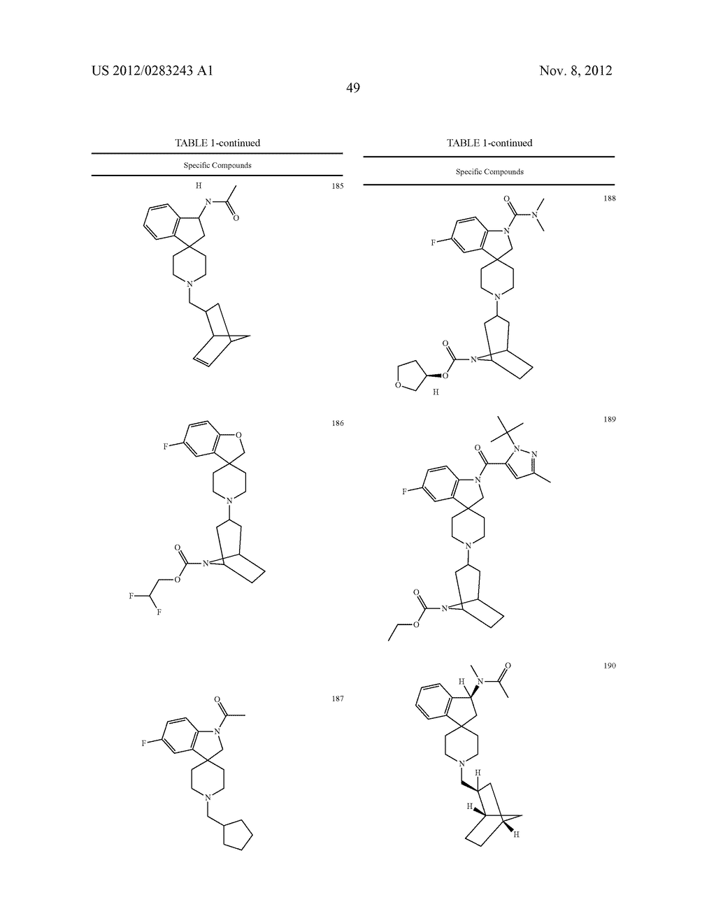 Spiroindoline Modulators of Muscarinic Receptors - diagram, schematic, and image 50