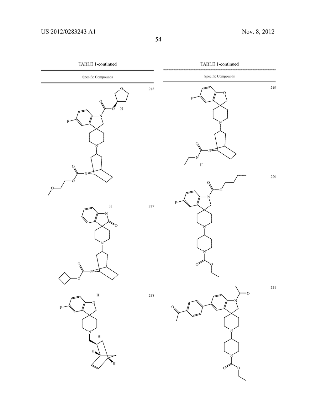 Spiroindoline Modulators of Muscarinic Receptors - diagram, schematic, and image 55