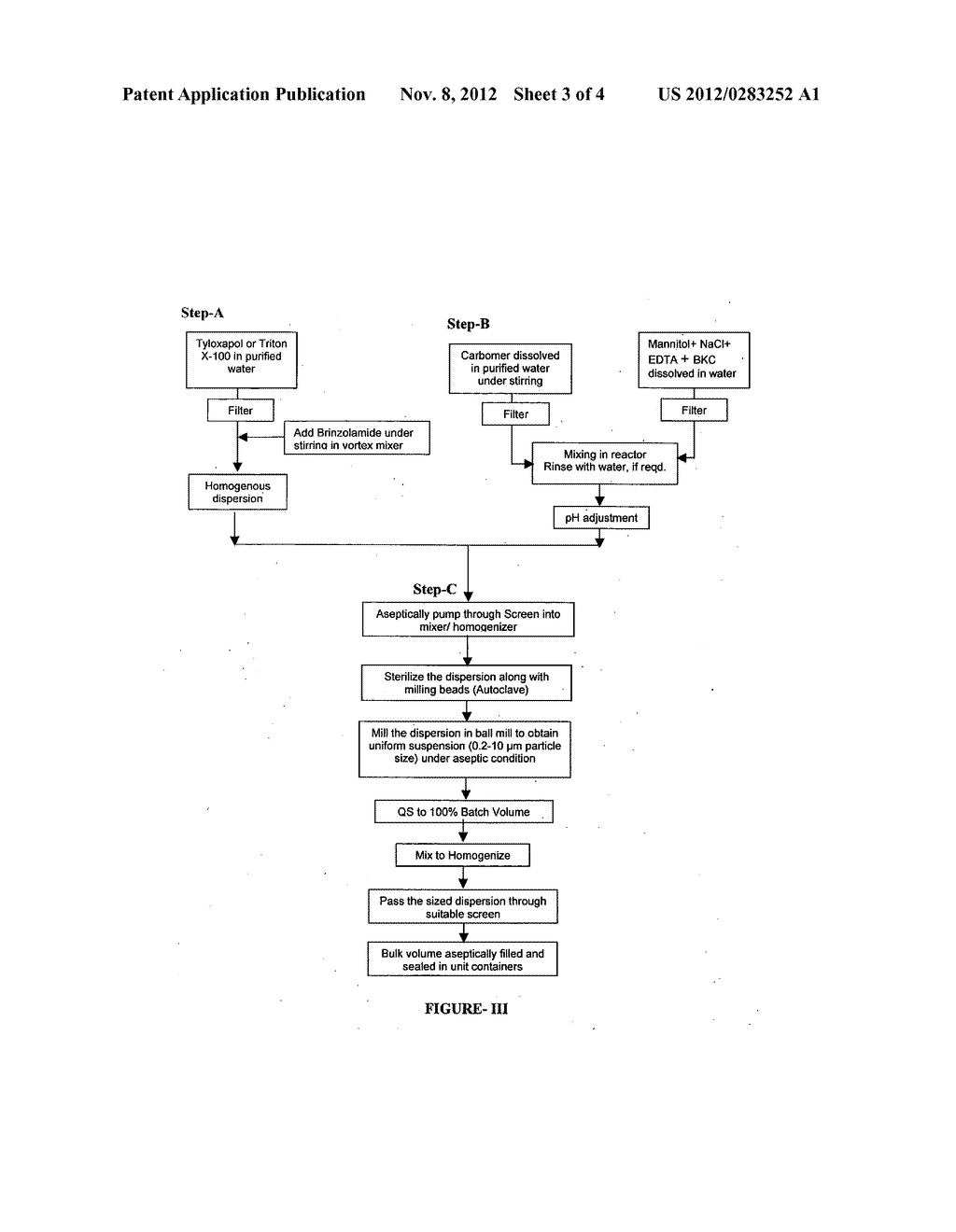 PROCESS FOR PREPARING PHARMACEUTICAL OPHTHALMIC COMPOSITIONS - diagram, schematic, and image 04