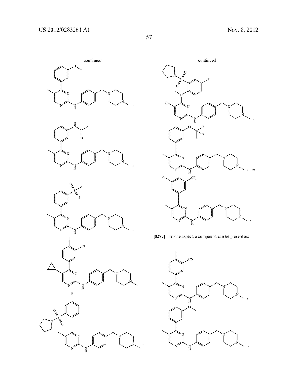 SUBSTITUTED N-PHENYLPYRIMIDIN-2-AMINE ANALOGS AS INHIBITORS OF THE AXL     KINASE - diagram, schematic, and image 73