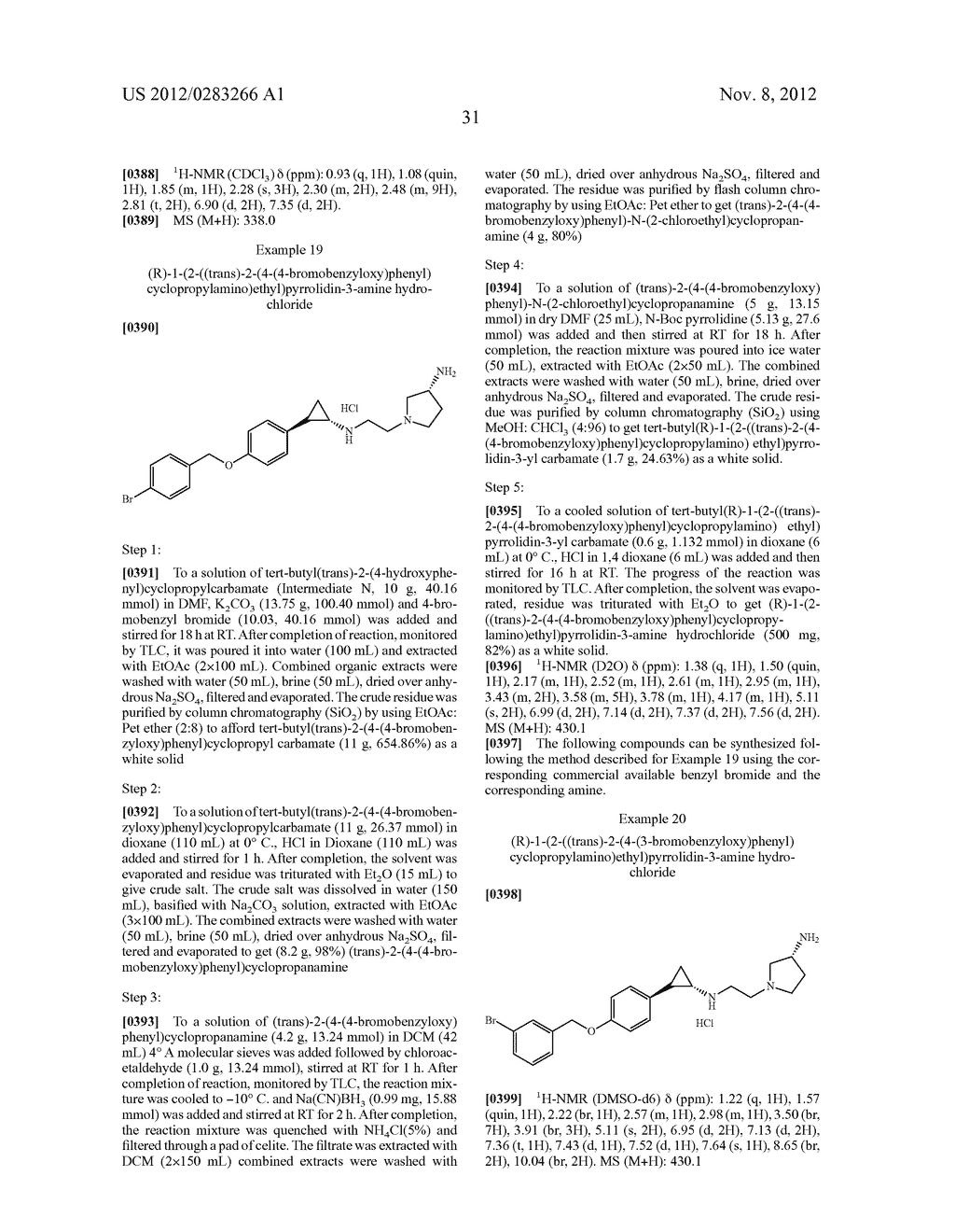 LYSINE SPECIFIC DEMETHYLASE-1 INHIBITORS AND THEIR USE - diagram, schematic, and image 39