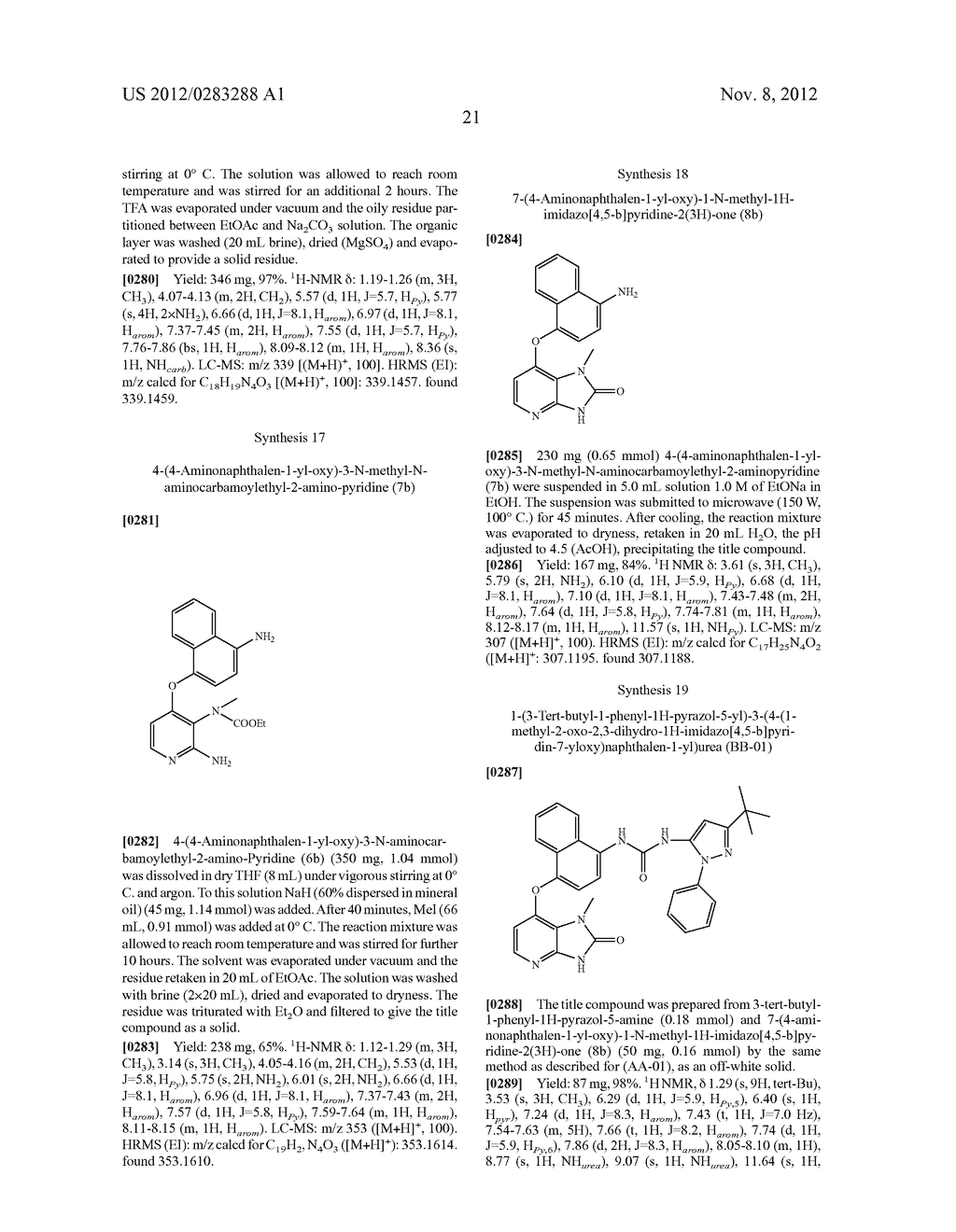 1-(5-TERT-BUTYL-2-PHENYL-2H-PYRAZOL-3-YL)-3-[2-FLUORO-4-(1-METHYL-2-OXO-2,-    3-DIHYDRO-1H-IMIDAZO[4,5-B]PYRIDIN-7-YLOXY)-PHENYL]-UREA AND RELATED     COMPOUNDS AND THEIR USE IN THERAPY - diagram, schematic, and image 32