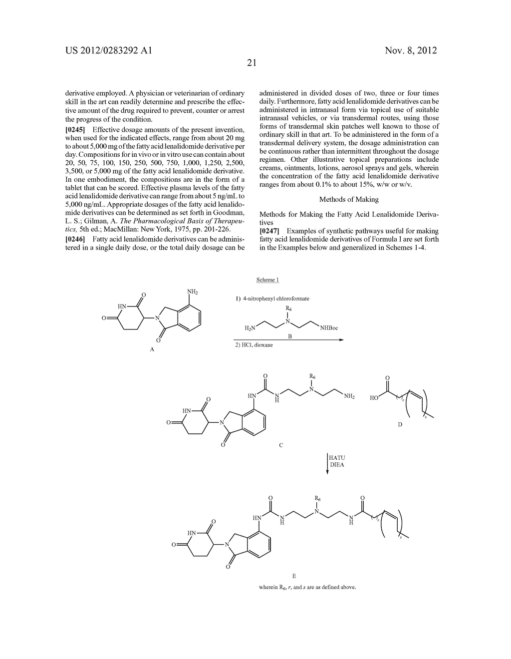 FATTY ACID LENALIDOMIDE AND THEIR USES - diagram, schematic, and image 22