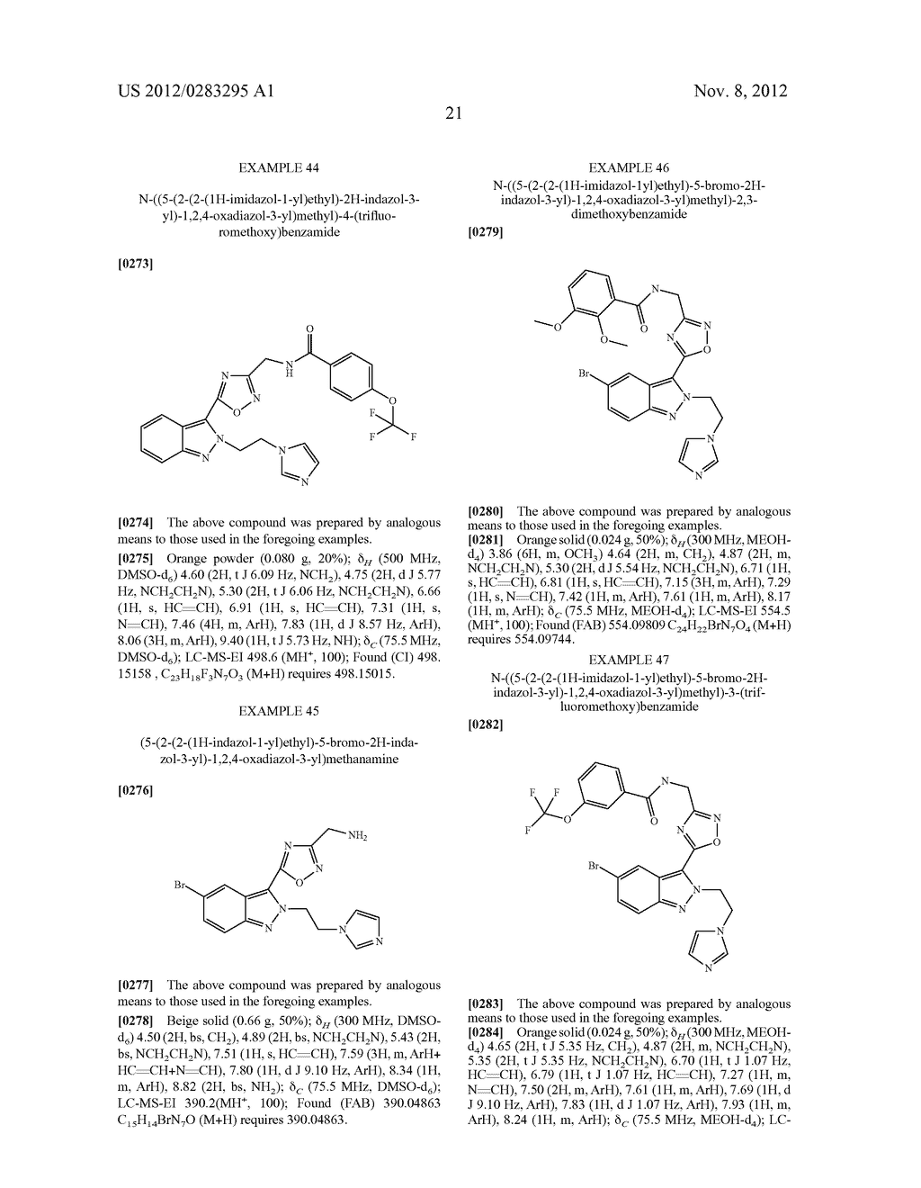 INDAZOLE DERIVATIVES AND THEIR USE FOR BLOCKADING VOLTAGE DEPENDENT SODIUM     CHANNELS - diagram, schematic, and image 24