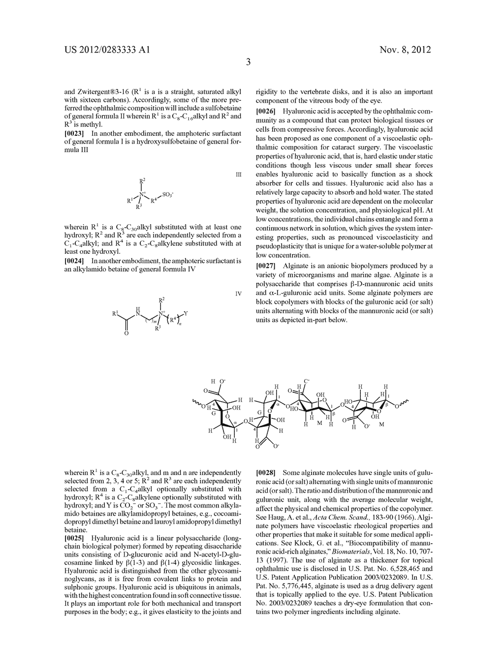 Ophthalmic Compositions with an Amphoteric Surfactant, Hyaluronic Acid and     Polyquaternium-1 - diagram, schematic, and image 04