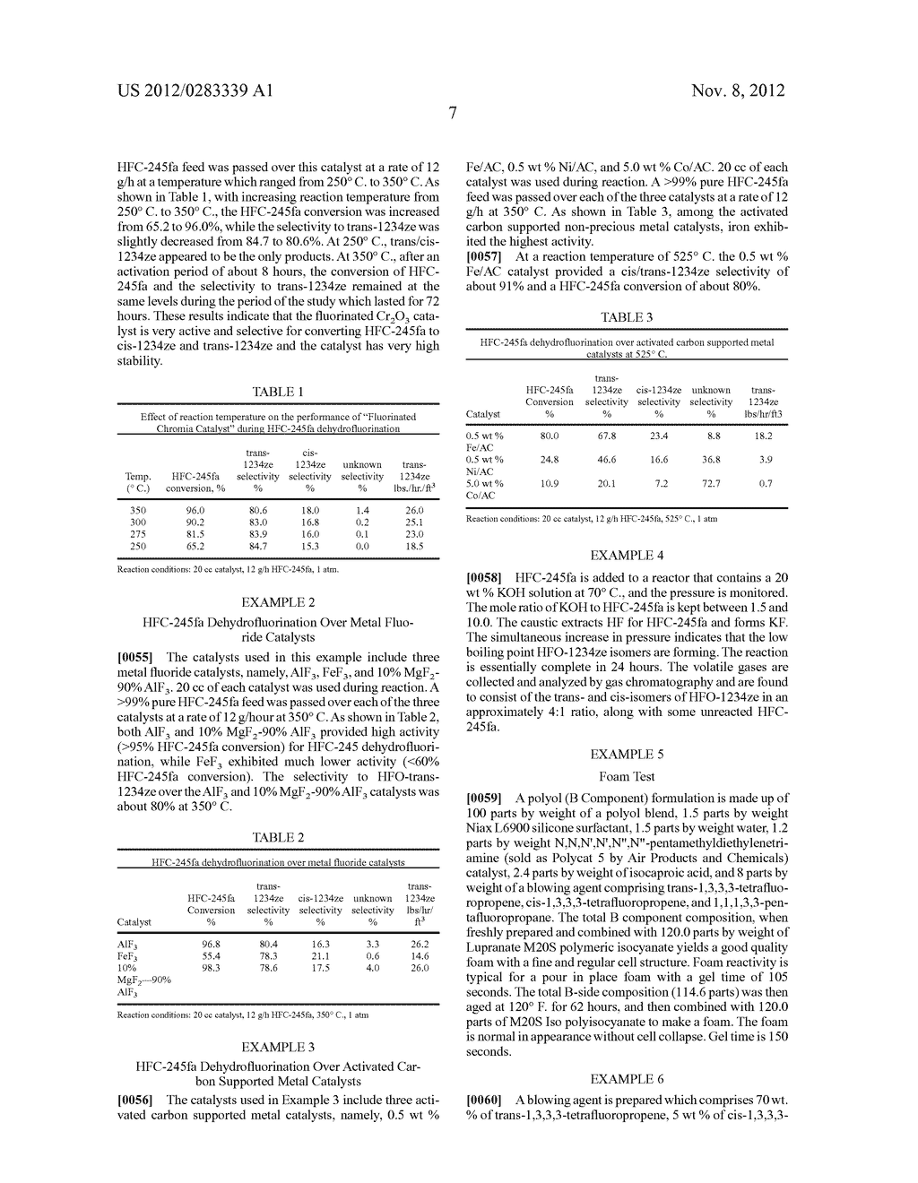 HFO-1234ZE MIXED ISOMERS WITH HFC-245FA AS A BLOWING AGENT, AEROSOL, AND     SOLVENT - diagram, schematic, and image 08