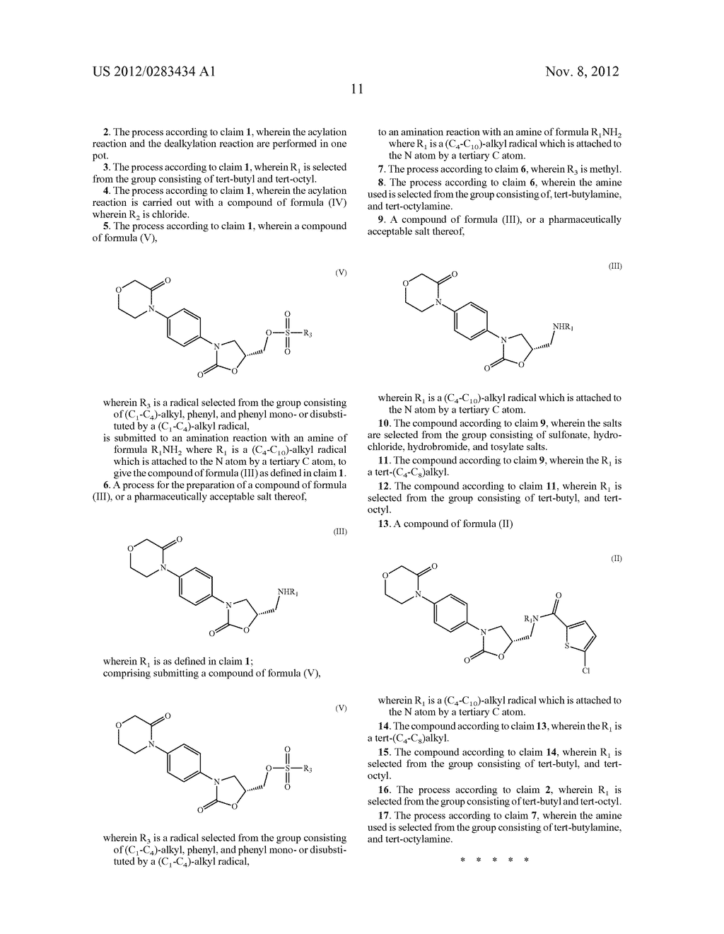 PROCESS FOR THE PREPARATION OF RIVAROXABAN AND INTERMEDIATES  THEREOF - diagram, schematic, and image 12