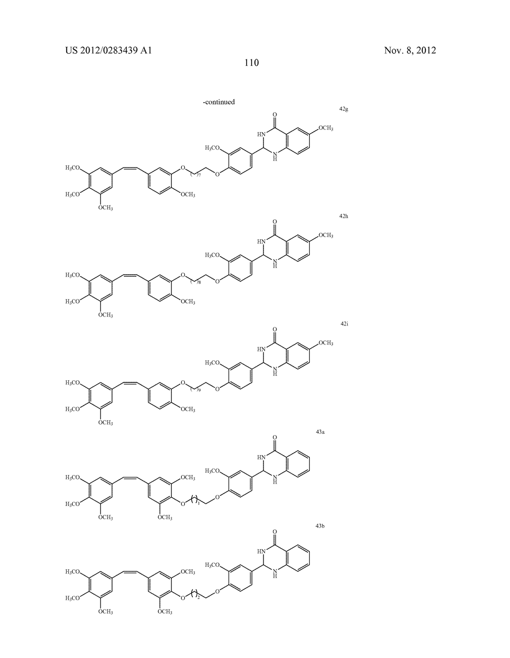 ISOXAZOLE/ISOXAZOLINE/COMBRETASTATIN LINKED DIHYDROQUINAZOLINONE HYBRIDS     AS POTENTIAL ANTICANCER AGENTS AND PROCESS FOR THE PREPARATION THEREOF - diagram, schematic, and image 112