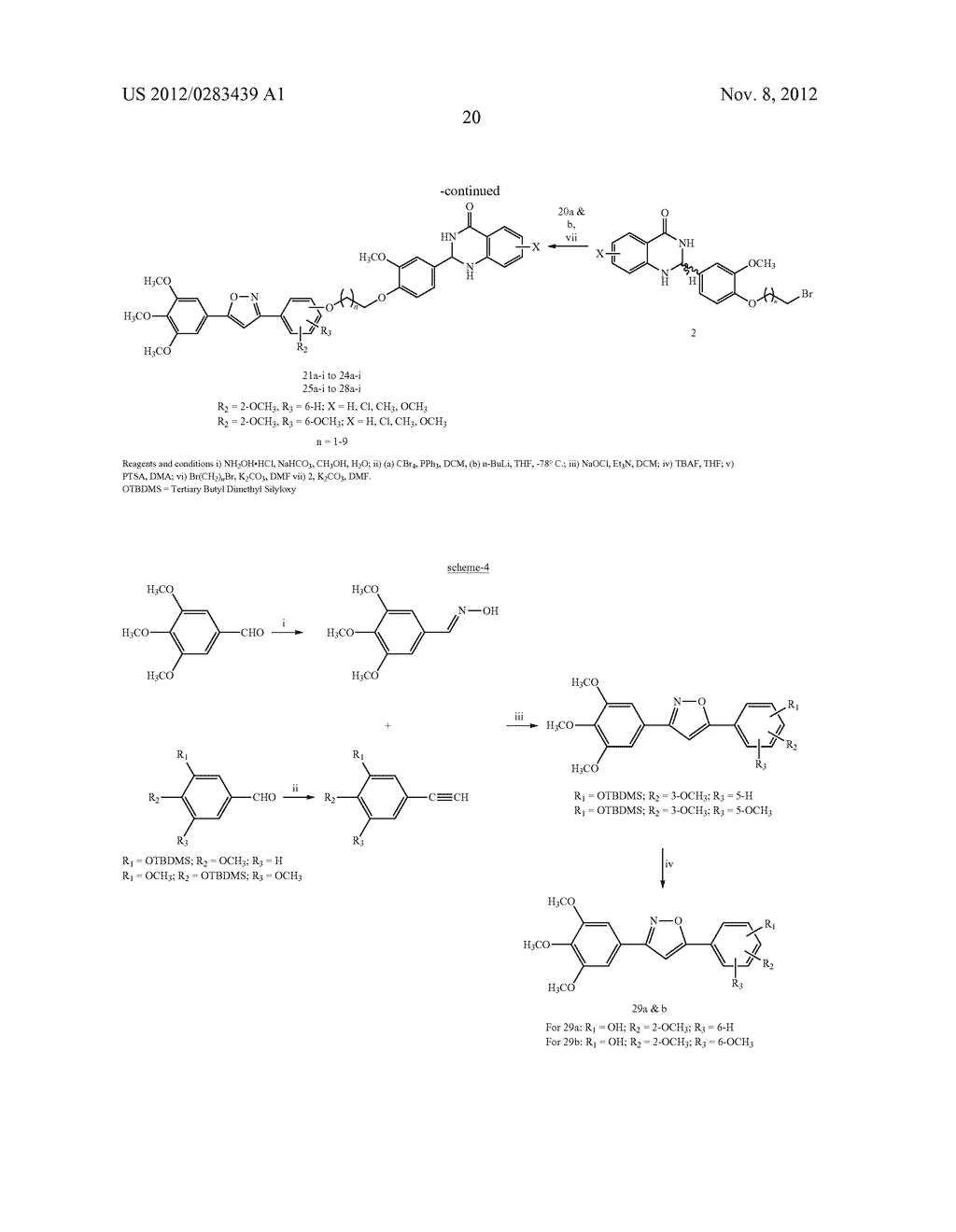 ISOXAZOLE/ISOXAZOLINE/COMBRETASTATIN LINKED DIHYDROQUINAZOLINONE HYBRIDS     AS POTENTIAL ANTICANCER AGENTS AND PROCESS FOR THE PREPARATION THEREOF - diagram, schematic, and image 22