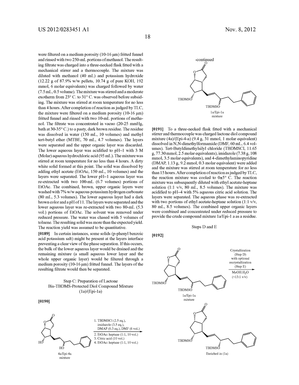 PROCESS FOR THE PREPARATION OF F-SERIES PROSTAGLANDINS - diagram, schematic, and image 19