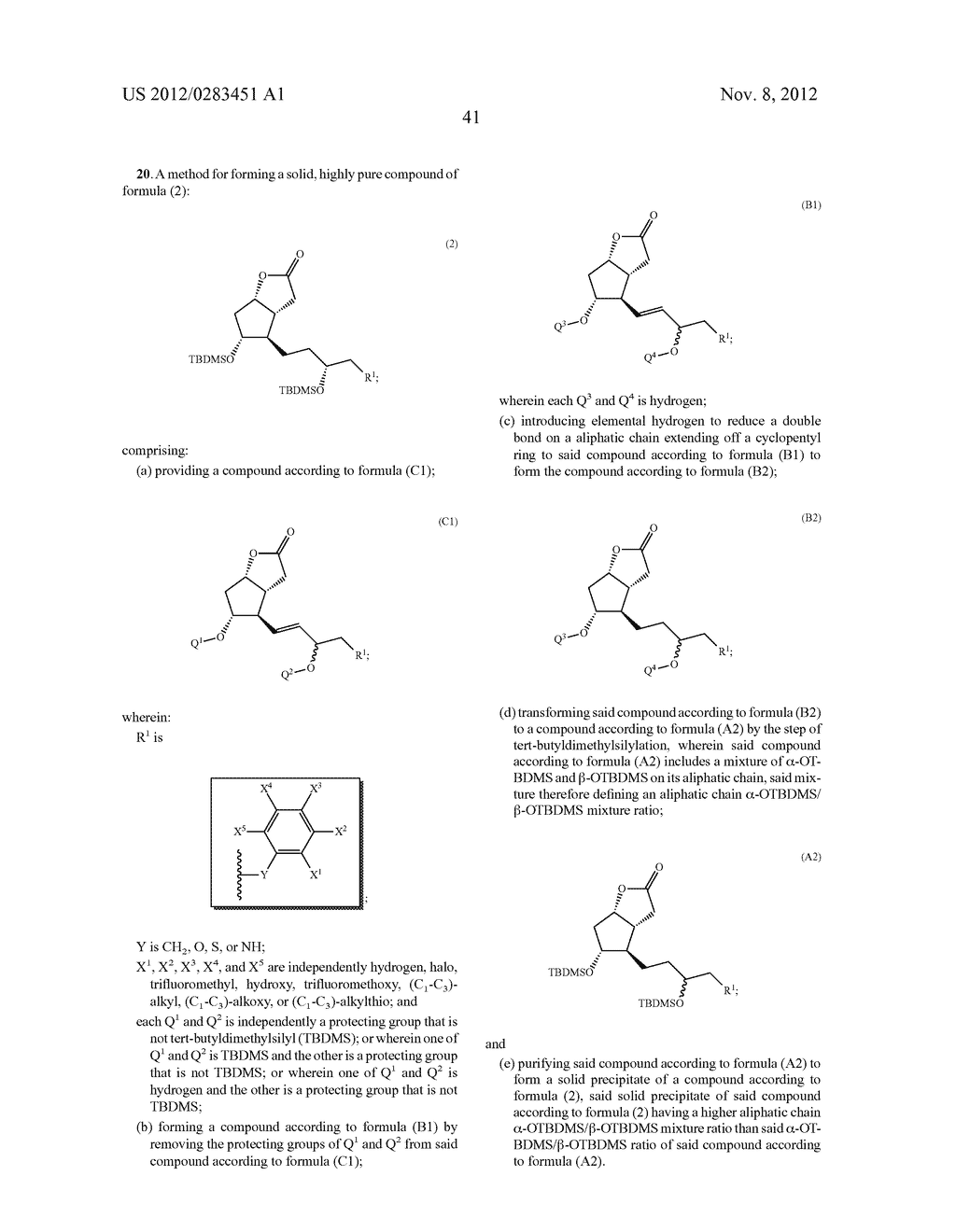 PROCESS FOR THE PREPARATION OF F-SERIES PROSTAGLANDINS - diagram, schematic, and image 42