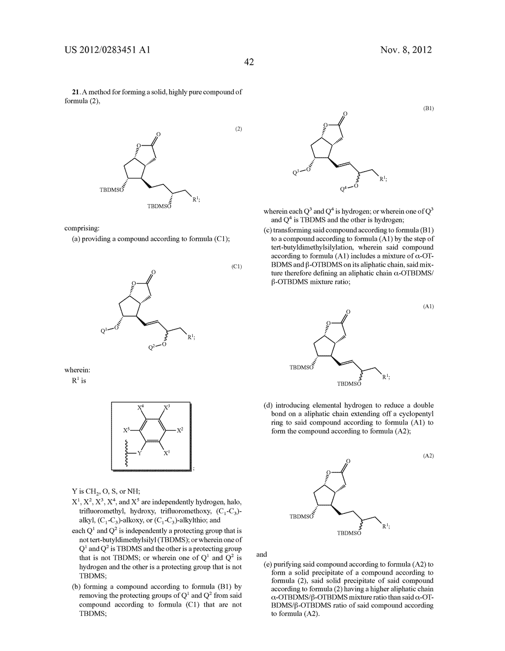 PROCESS FOR THE PREPARATION OF F-SERIES PROSTAGLANDINS - diagram, schematic, and image 43
